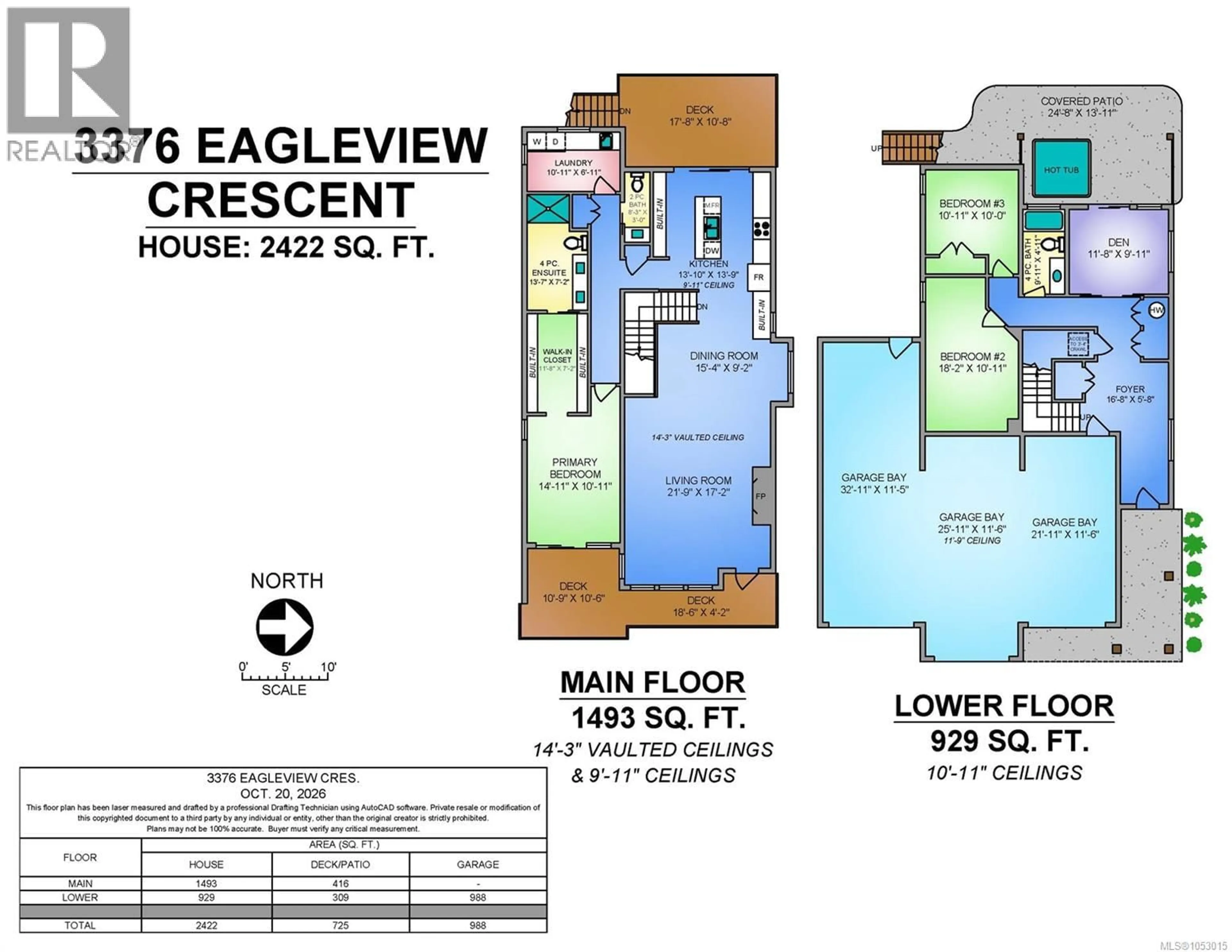 Floor plan for 3376 EAGLEVIEW CRESCENT, Courtenay British Columbia V9N0B6