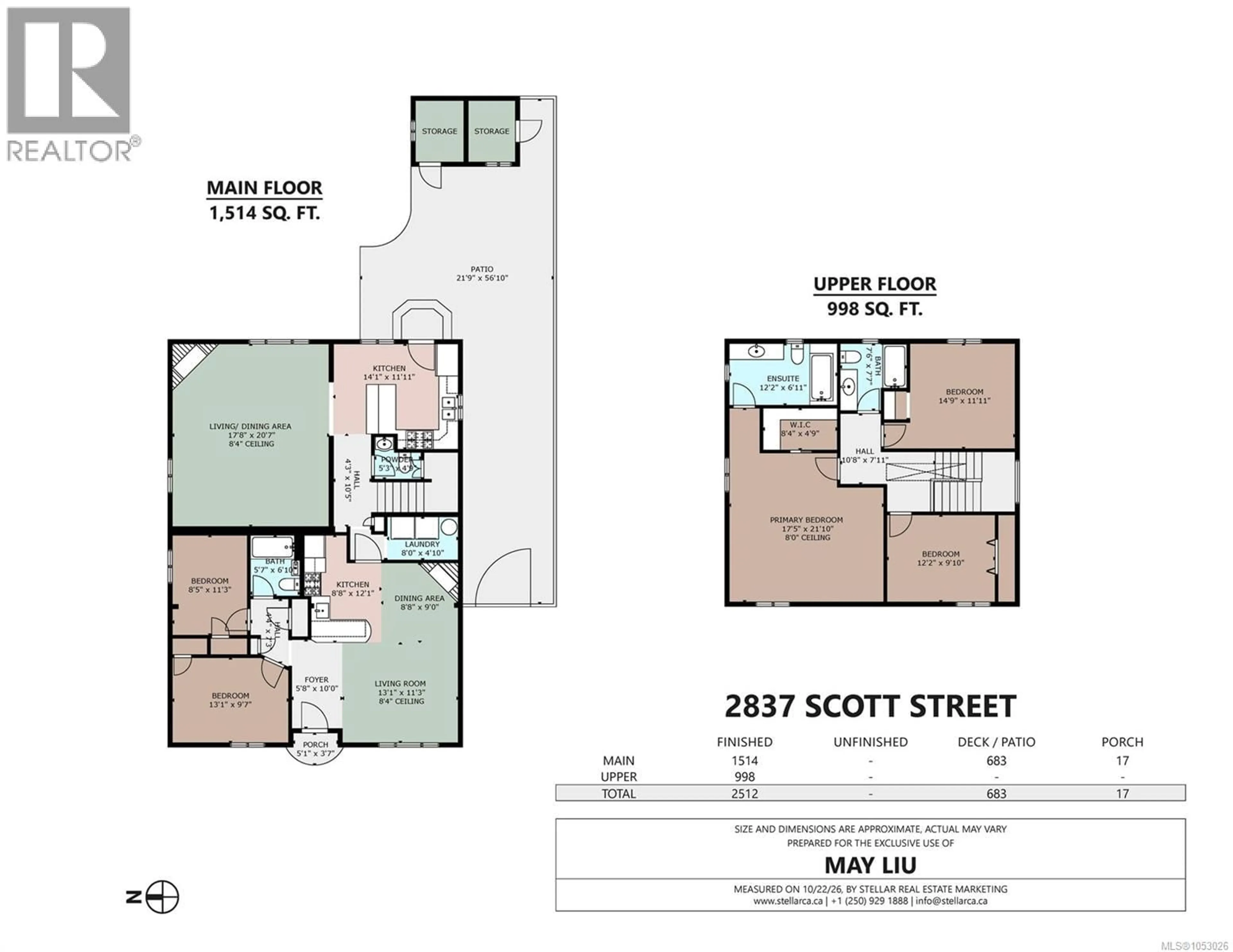 Floor plan for 2837 SCOTT STREET, Victoria British Columbia V8R4J5