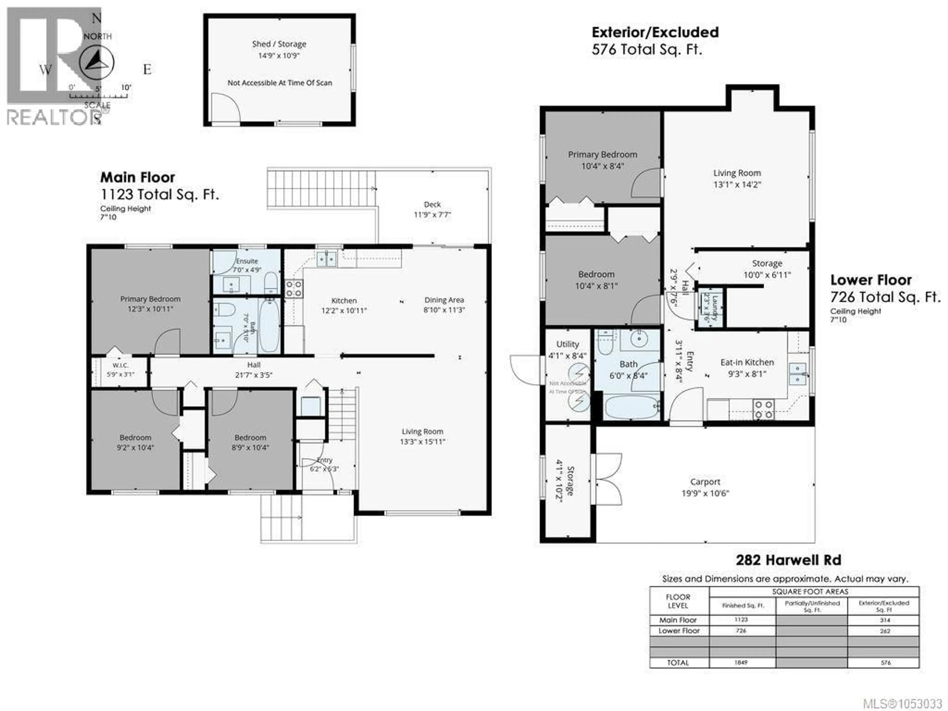 Floor plan for 282 HARWELL ROAD, Nanaimo British Columbia V9R6T9