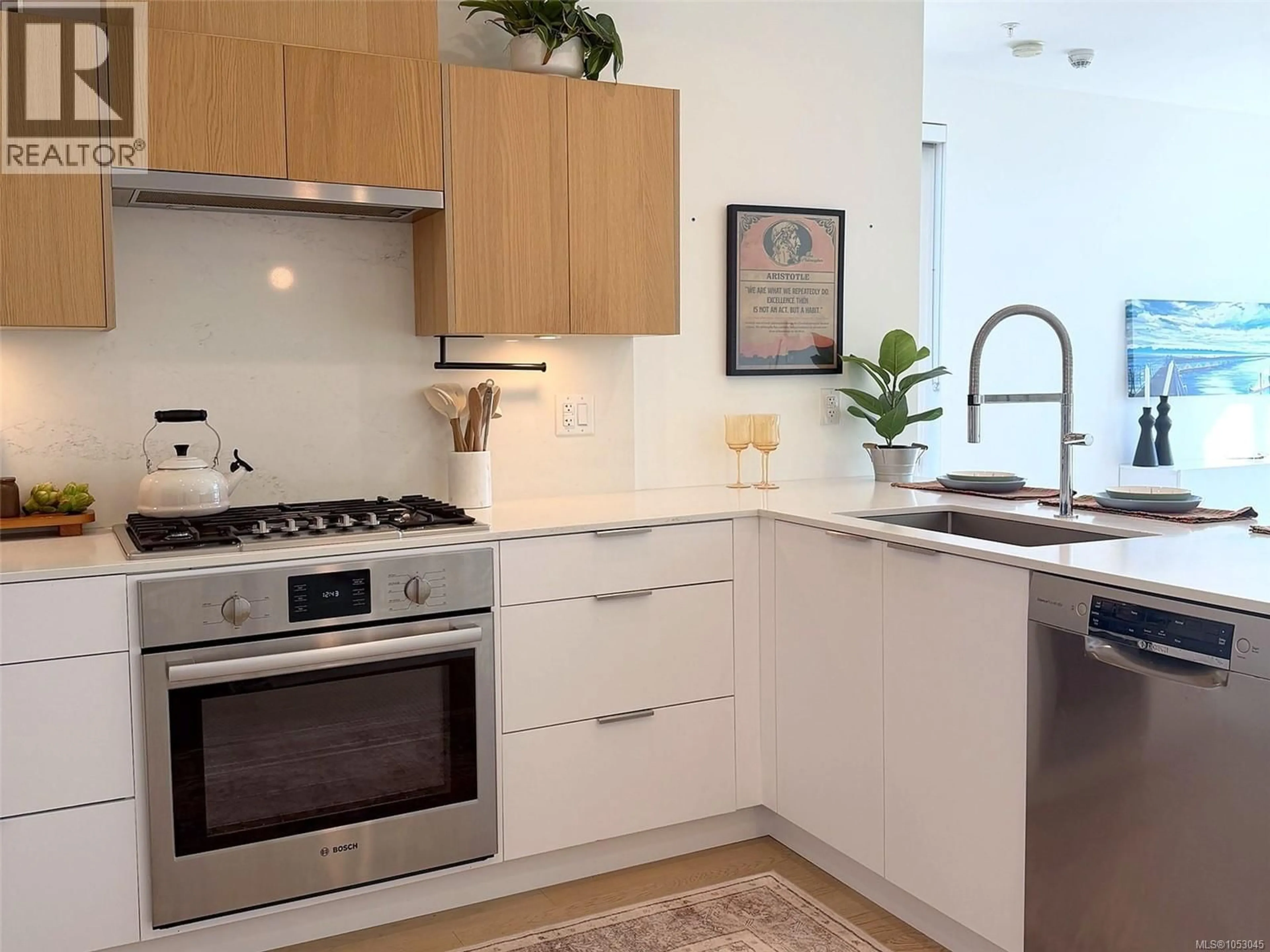 Contemporary kitchen, unknown for 105 - 1720 FAIRFIELD ROAD, Victoria British Columbia V8S1G3