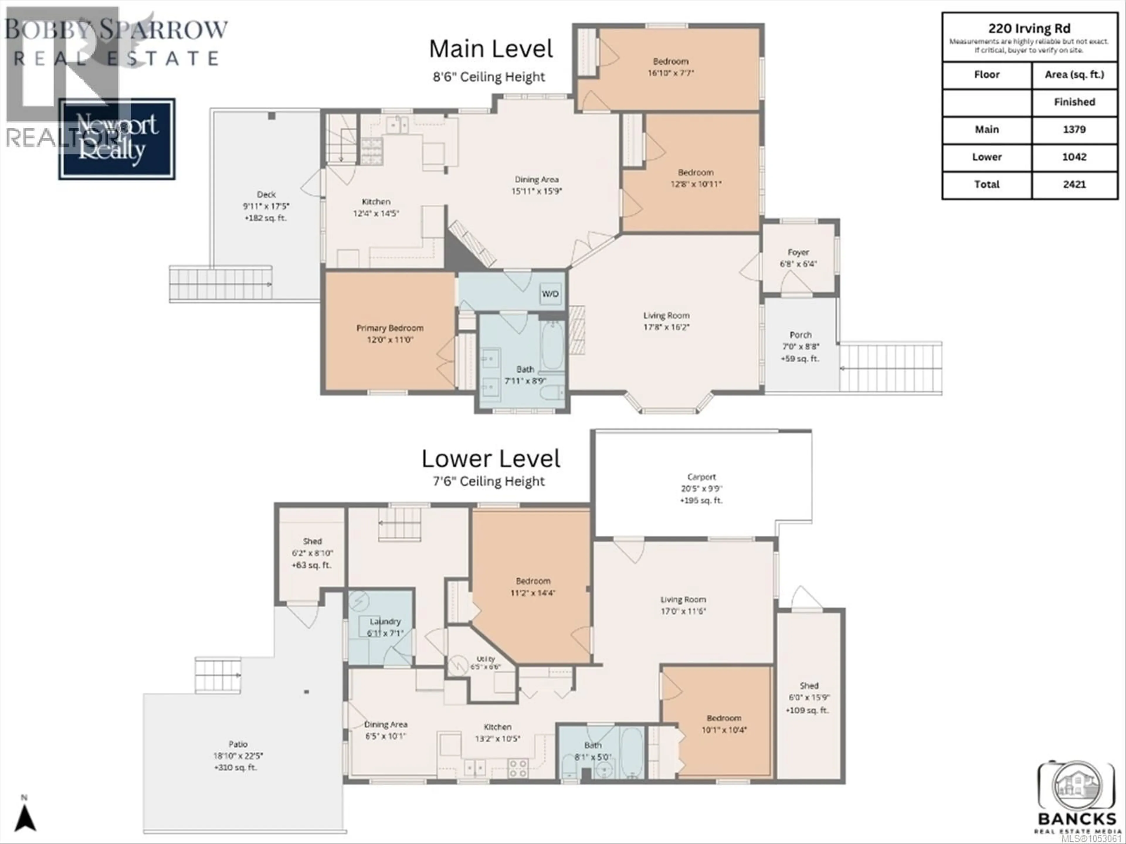 Floor plan for 220 IRVING ROAD, Victoria British Columbia V8S3Z9