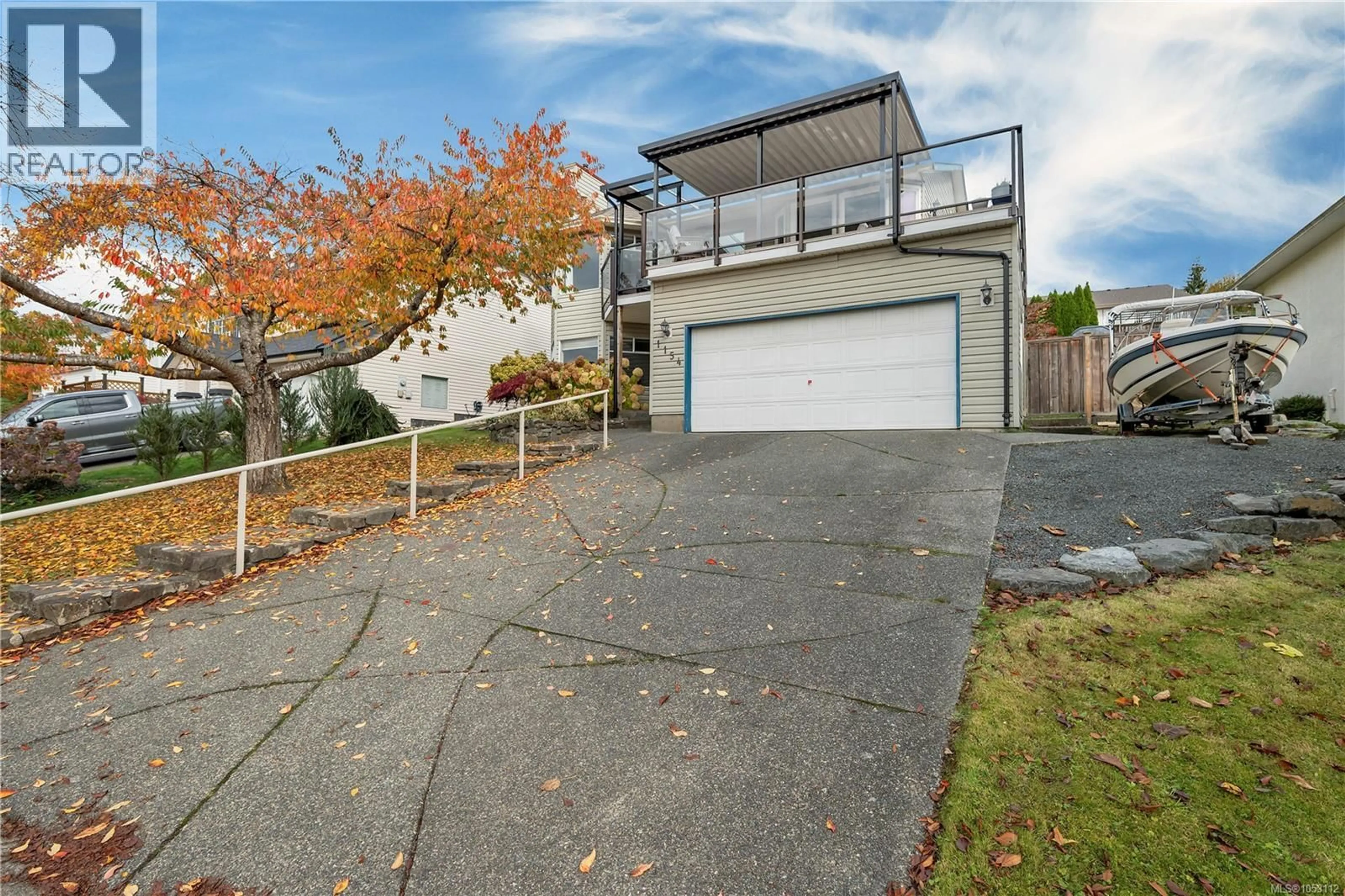 A pic from outside/outdoor area/front of a property/back of a property/a pic from drone, street for 1154 BLESBOK ROAD, Campbell River British Columbia V9W7X6