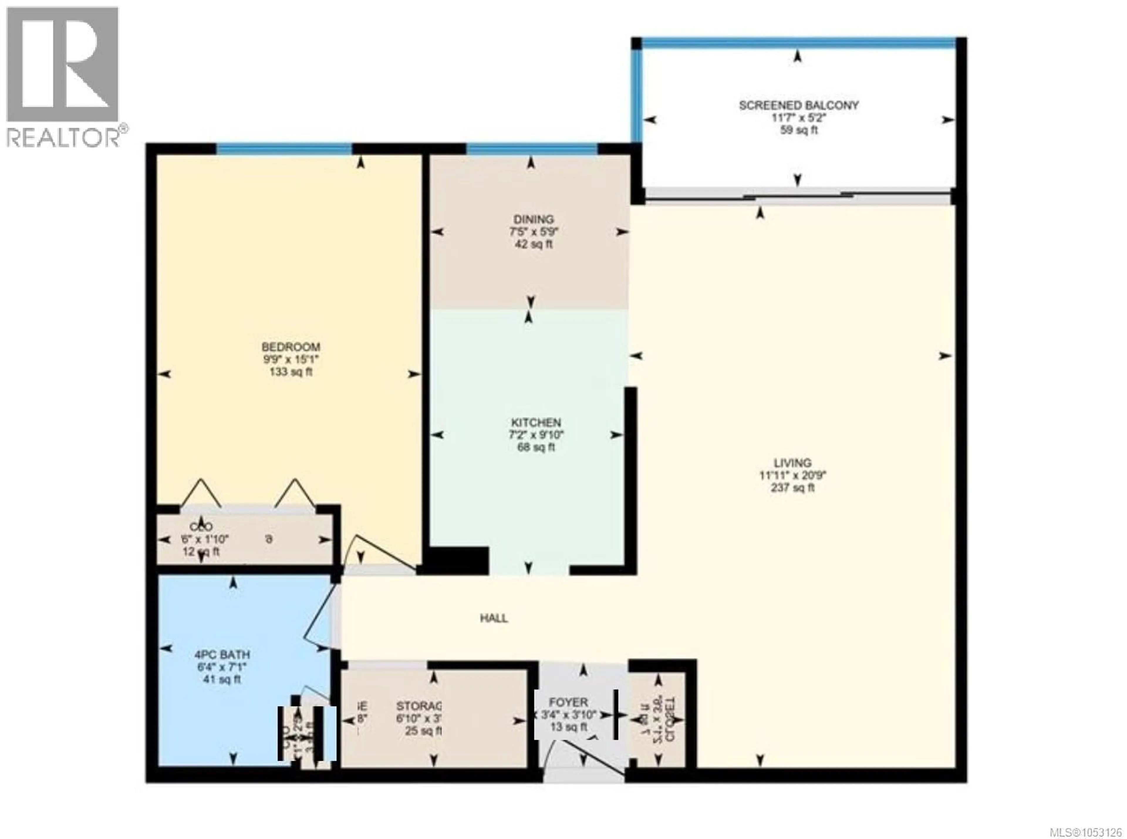 Floor plan for 4204 - 997 BOWEN ROAD, Nanaimo British Columbia V9T4A9