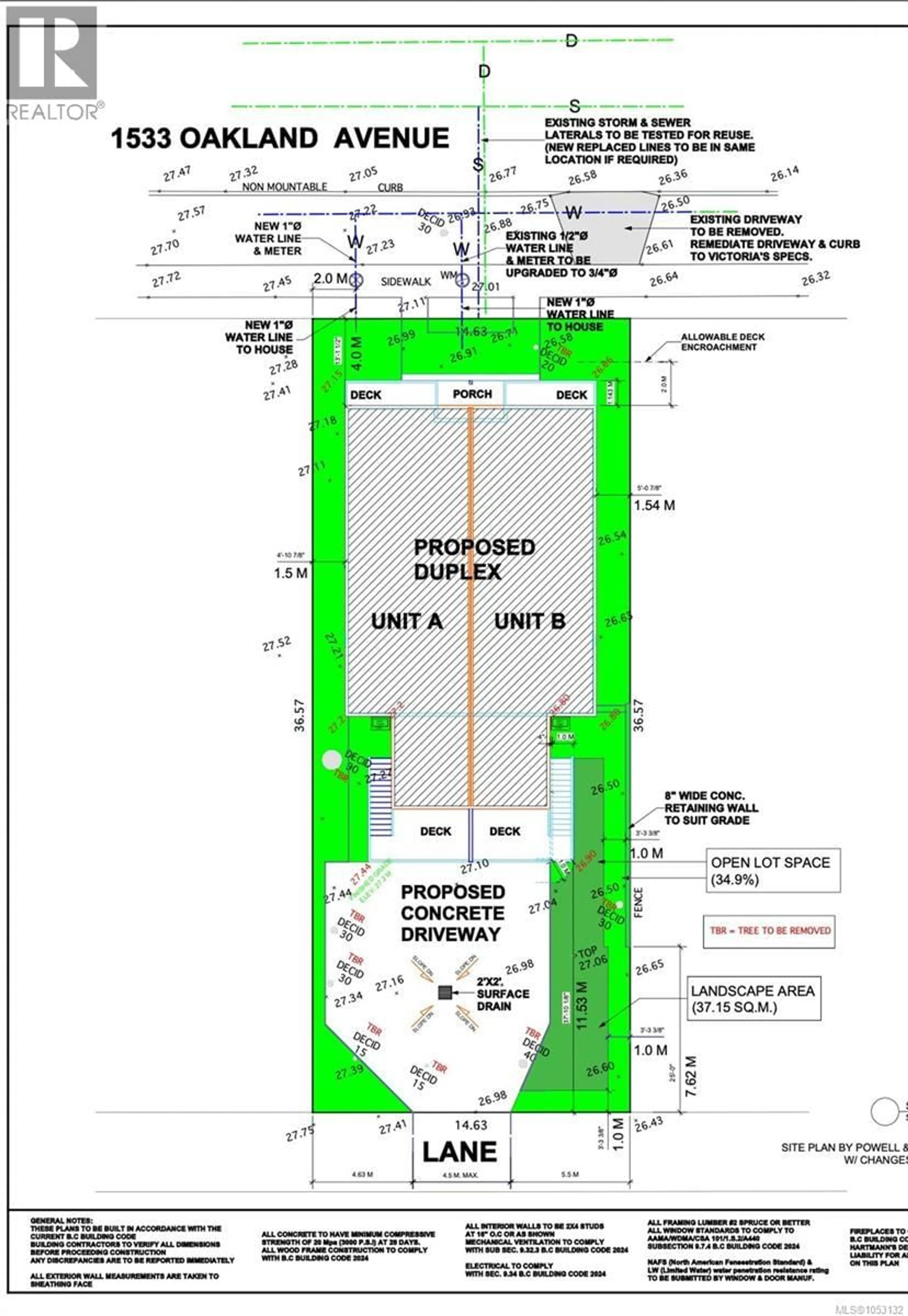 Floor plan for 1533 OAKLAND AVENUE, Victoria British Columbia V8T2L1