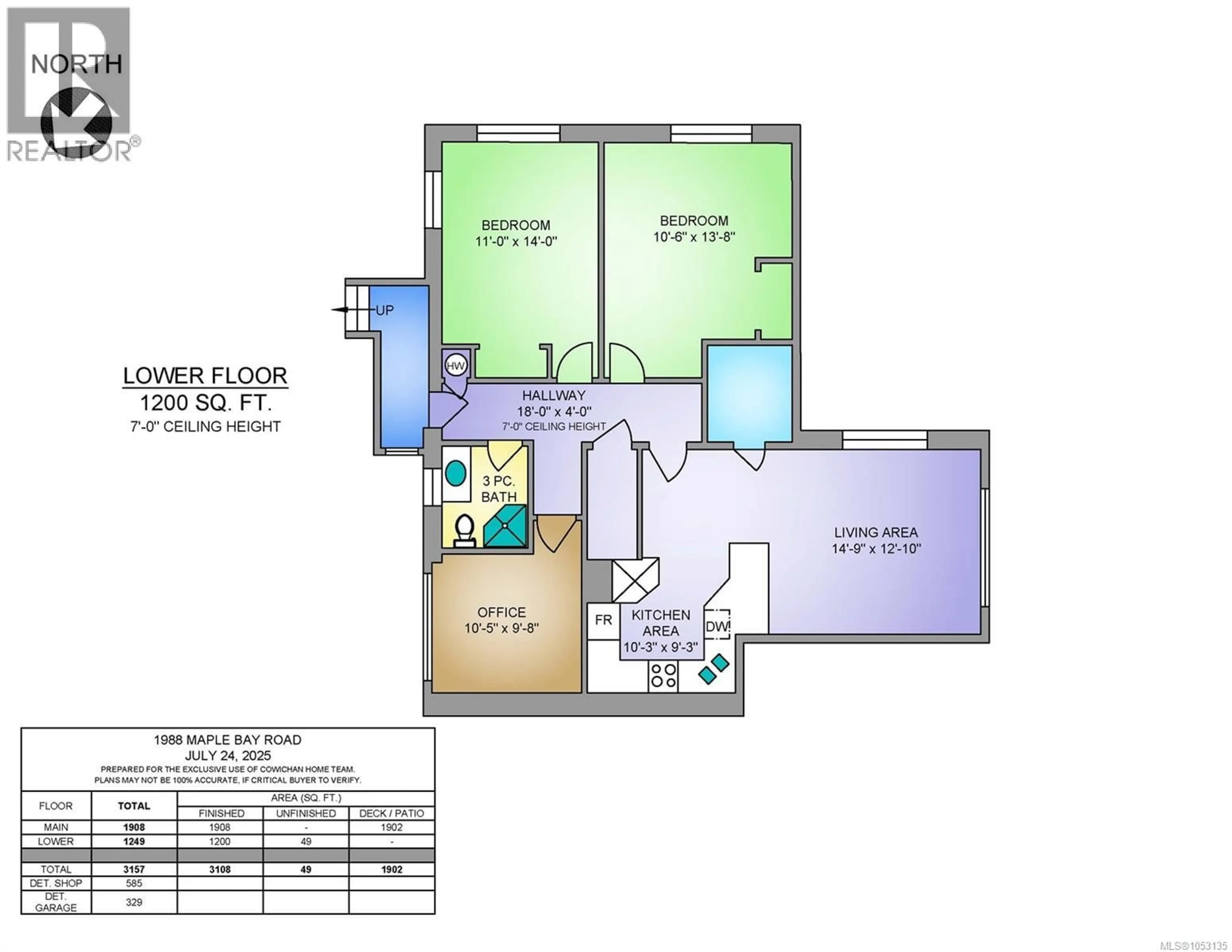 Floor plan for 1988 MAPLE BAY ROAD, Duncan British Columbia V9L5M3