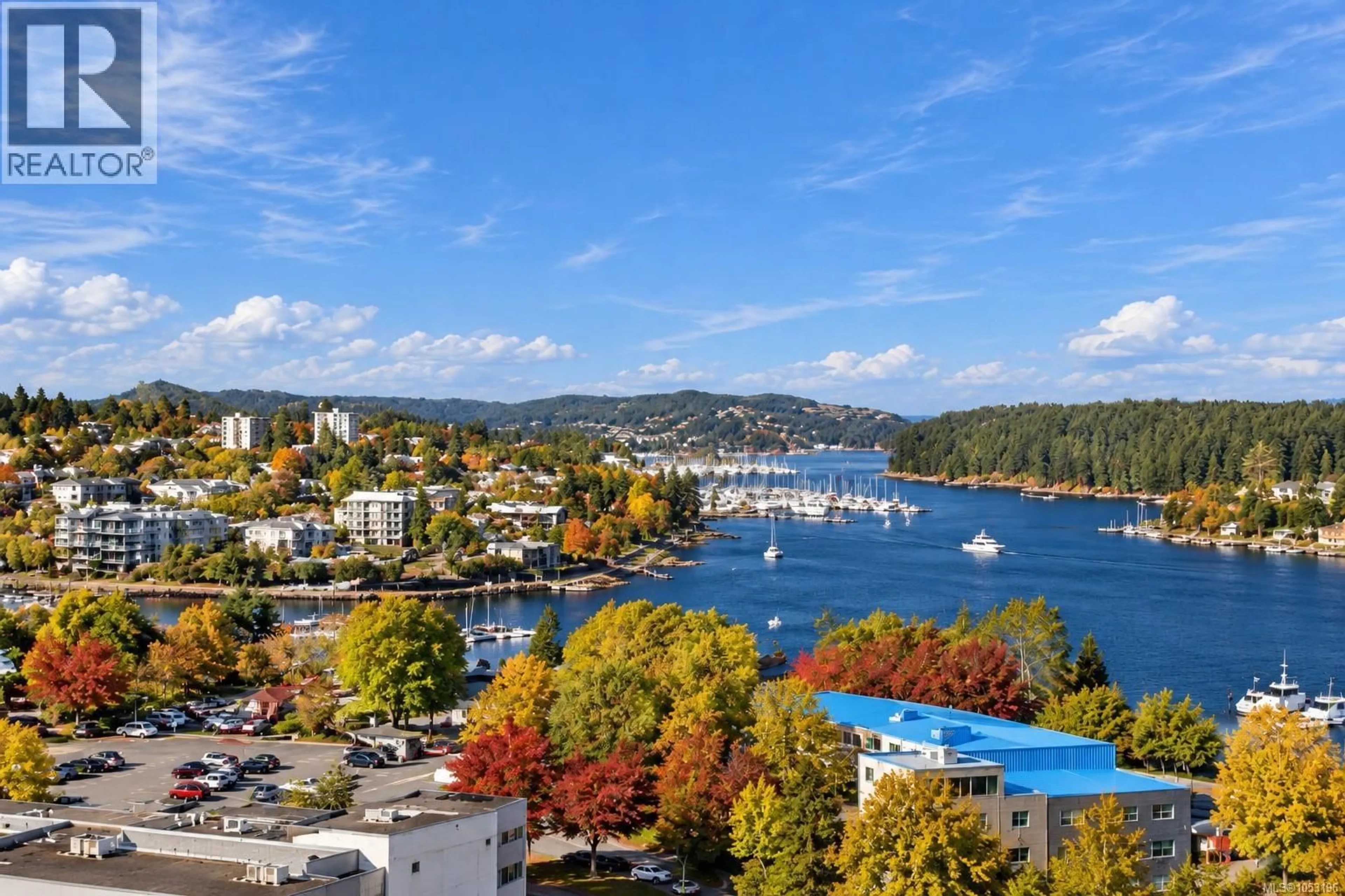A pic from outside/outdoor area/front of a property/back of a property/a pic from drone, water/lake/river/ocean view for PH1 - 10 CHAPEL STREET, Nanaimo British Columbia V9R5H2