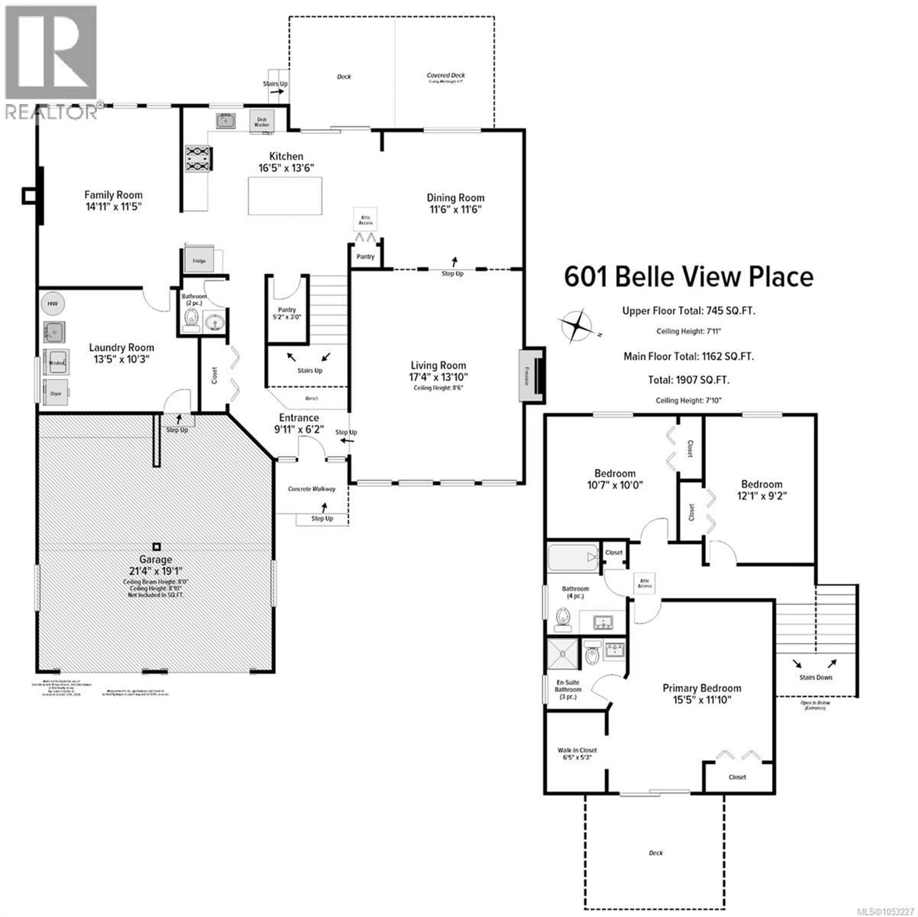 Floor plan for 601 BELLE VIEW PLACE, Nanaimo British Columbia V9V1B4