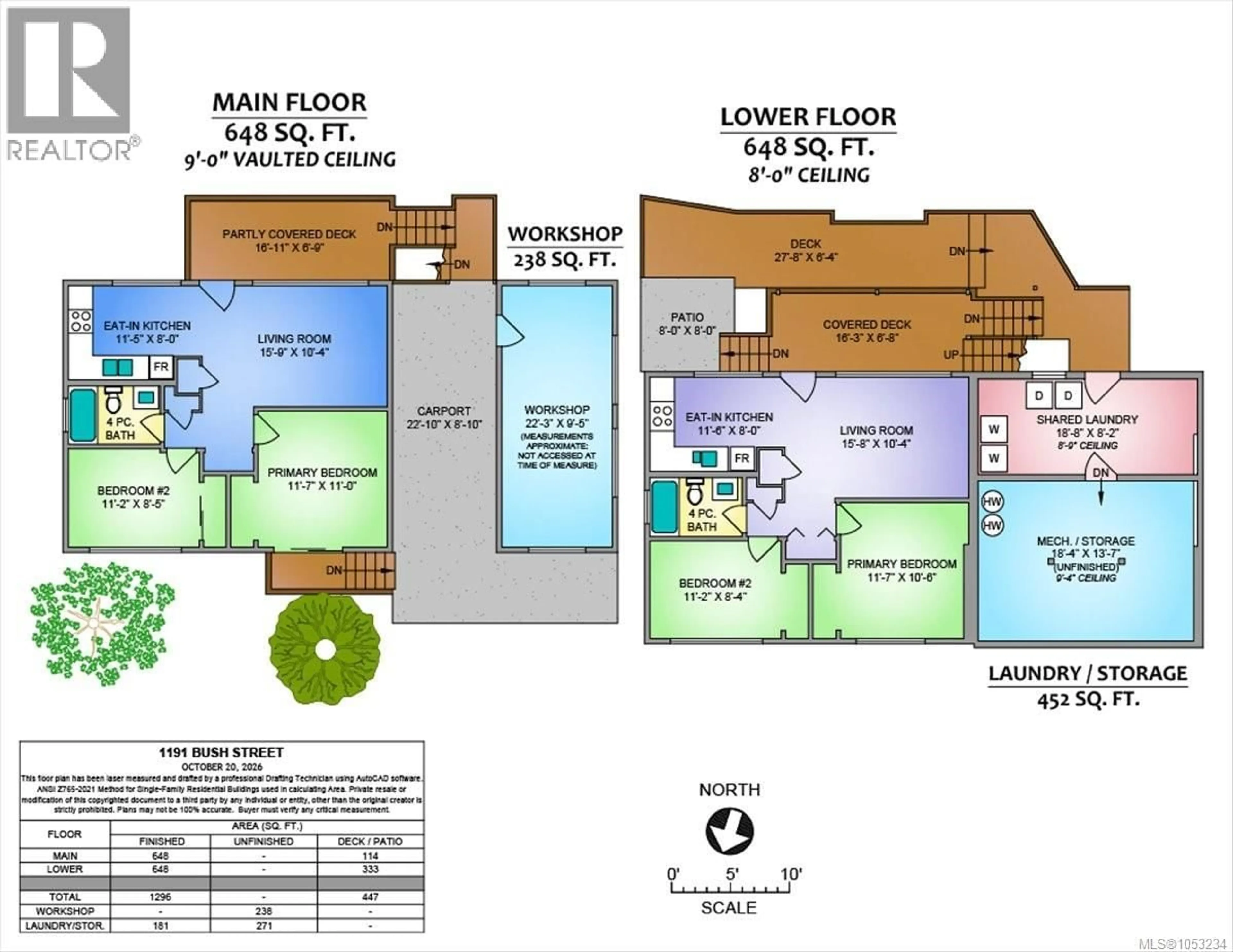 Floor plan for 1191 BUSH STREET, Nanaimo British Columbia V9S1J8