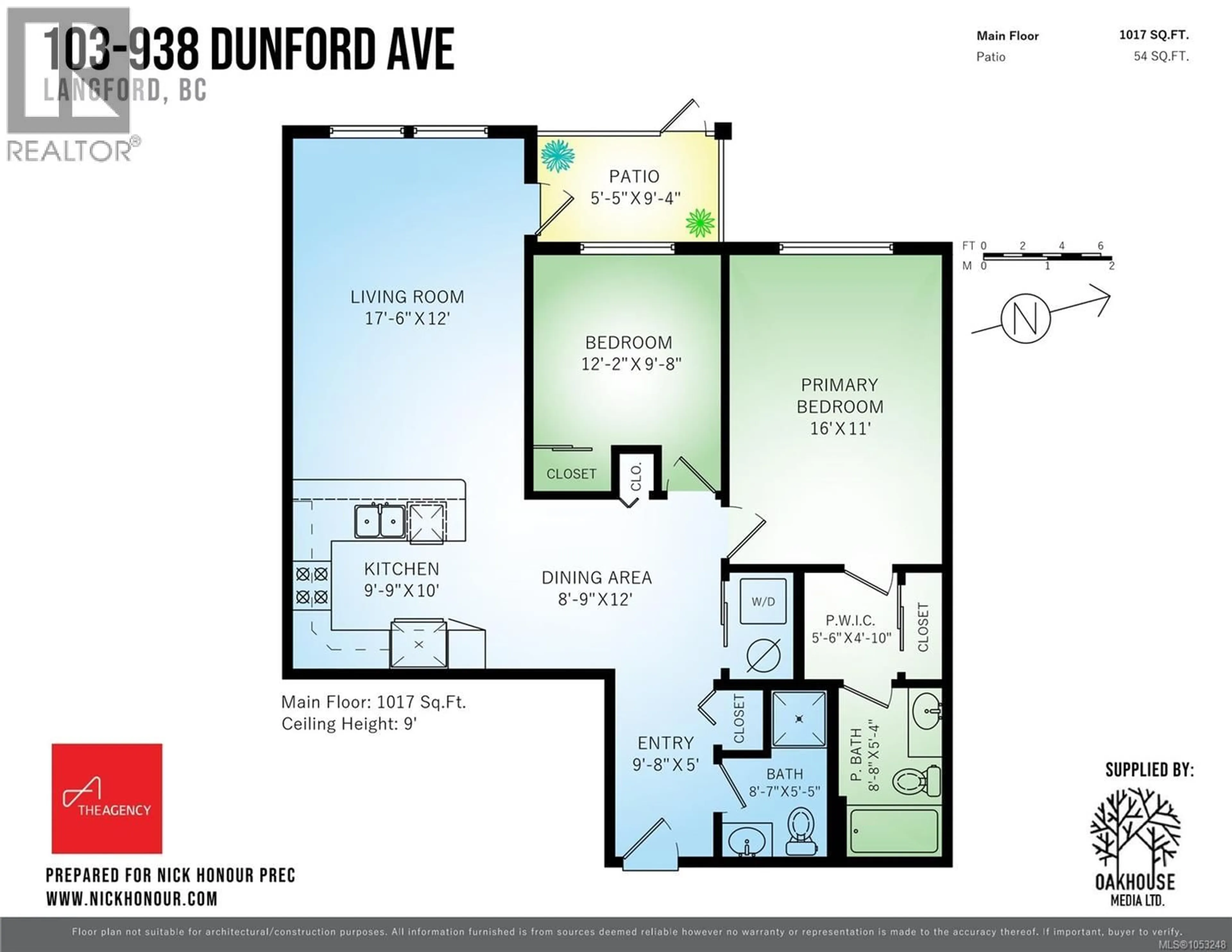Floor plan for 103 - 938 DUNFORD AVENUE, Langford British Columbia V9B0M2