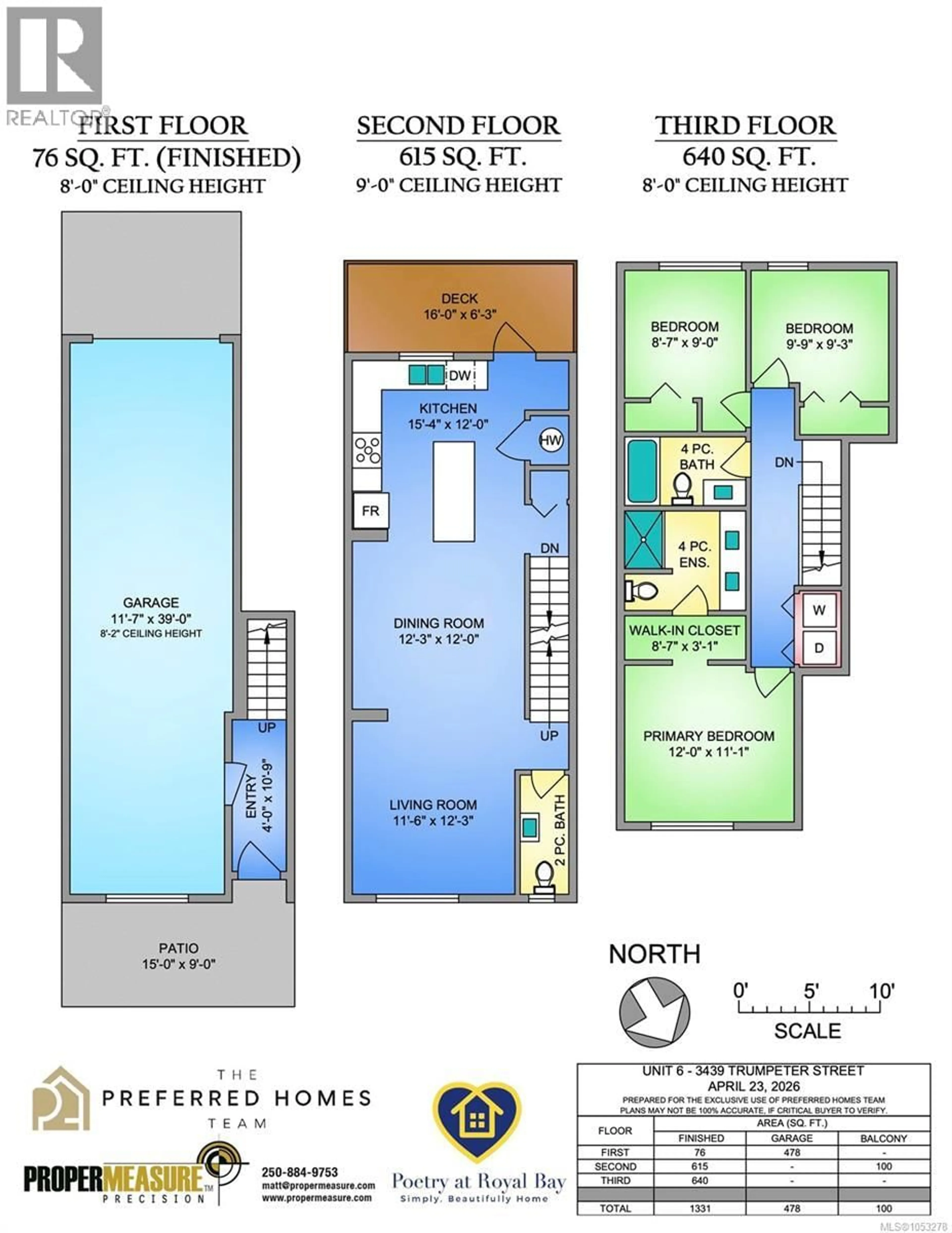 Floor plan for 6 - 3439 TRUMPETER STREET, Colwood British Columbia V9C0R5