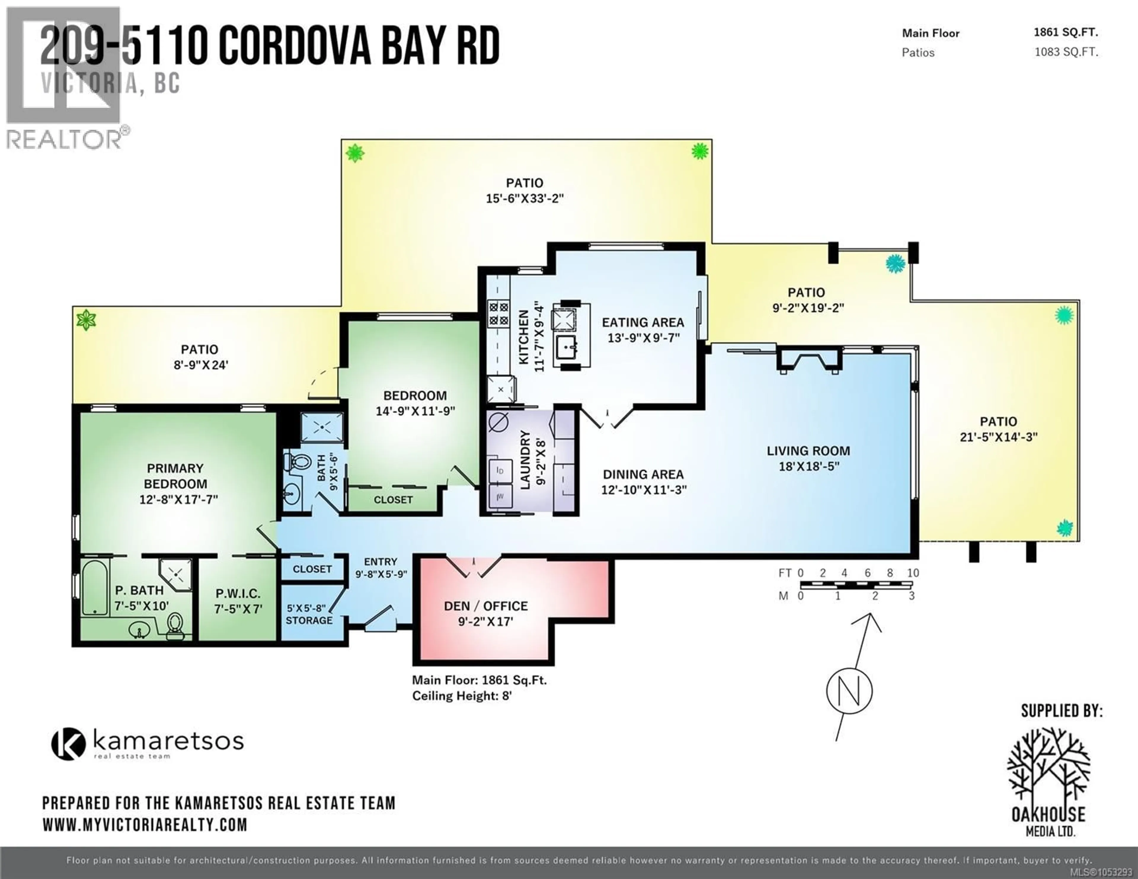 Floor plan for 209 - 5110 CORDOVA BAY ROAD, Saanich British Columbia V8Y2K5