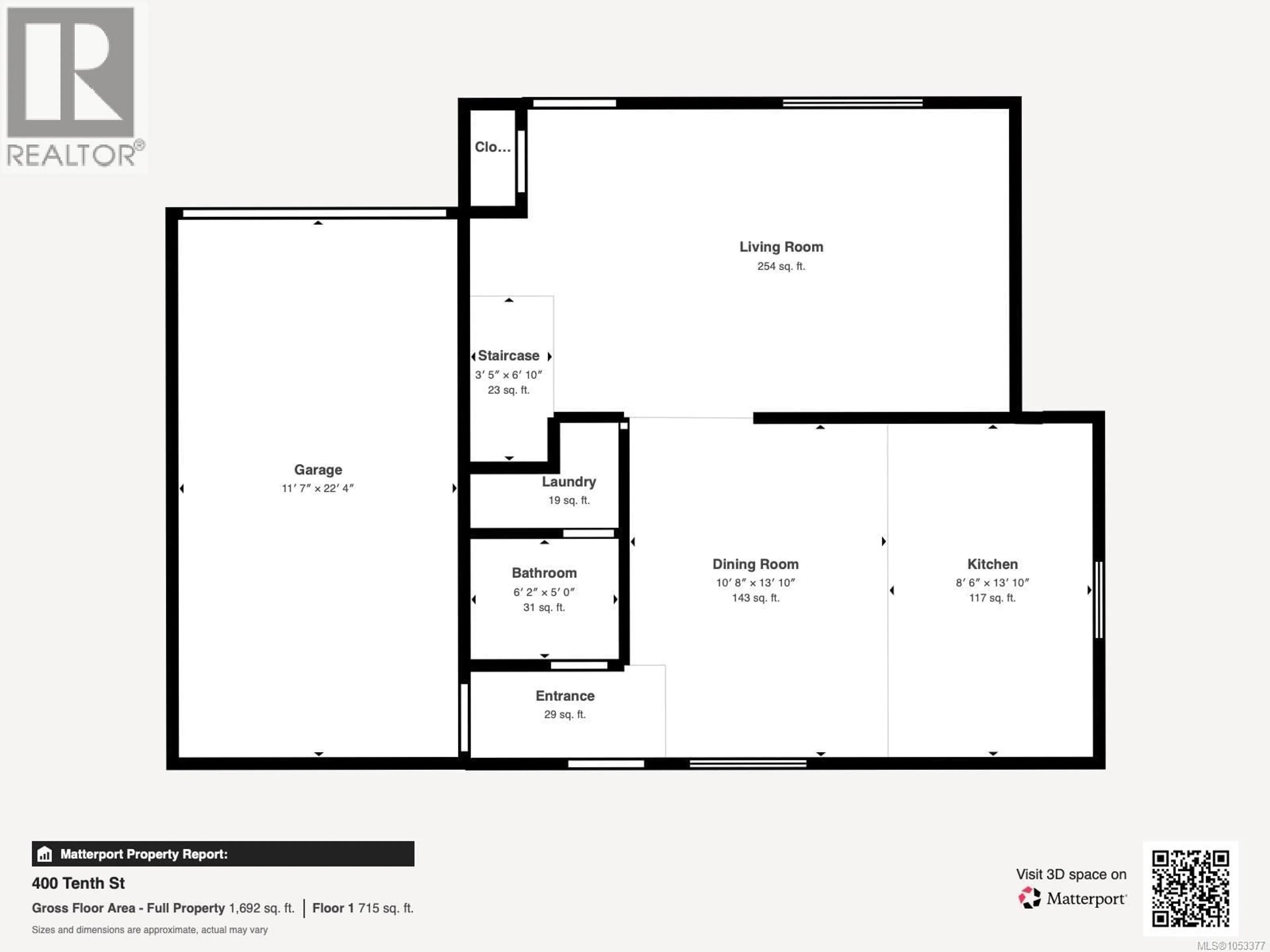 Floor plan for 400 10TH STREET, Nanaimo British Columbia V9R1A1