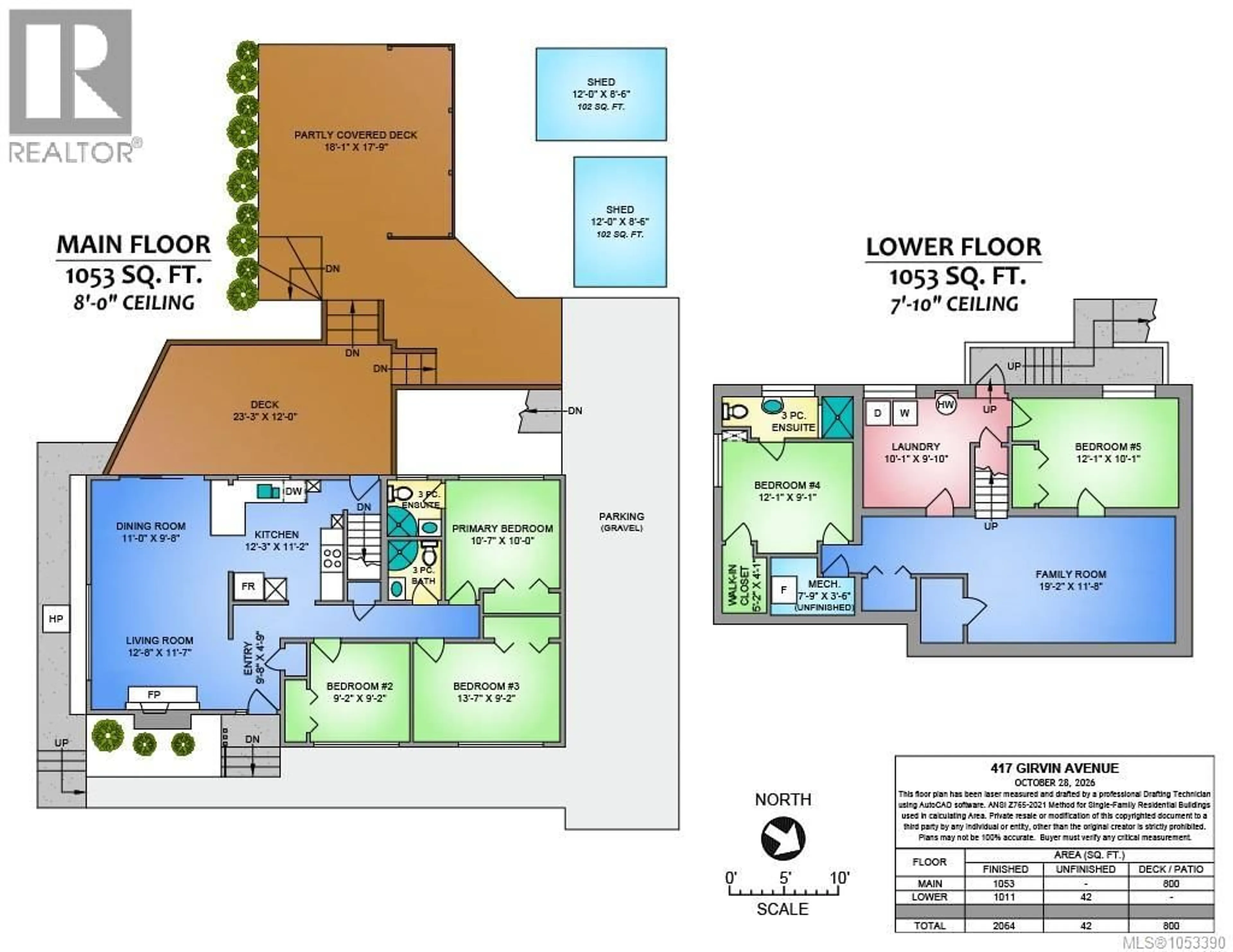 Floor plan for 417 GIRVIN AVENUE, Nanaimo British Columbia V9S4W7