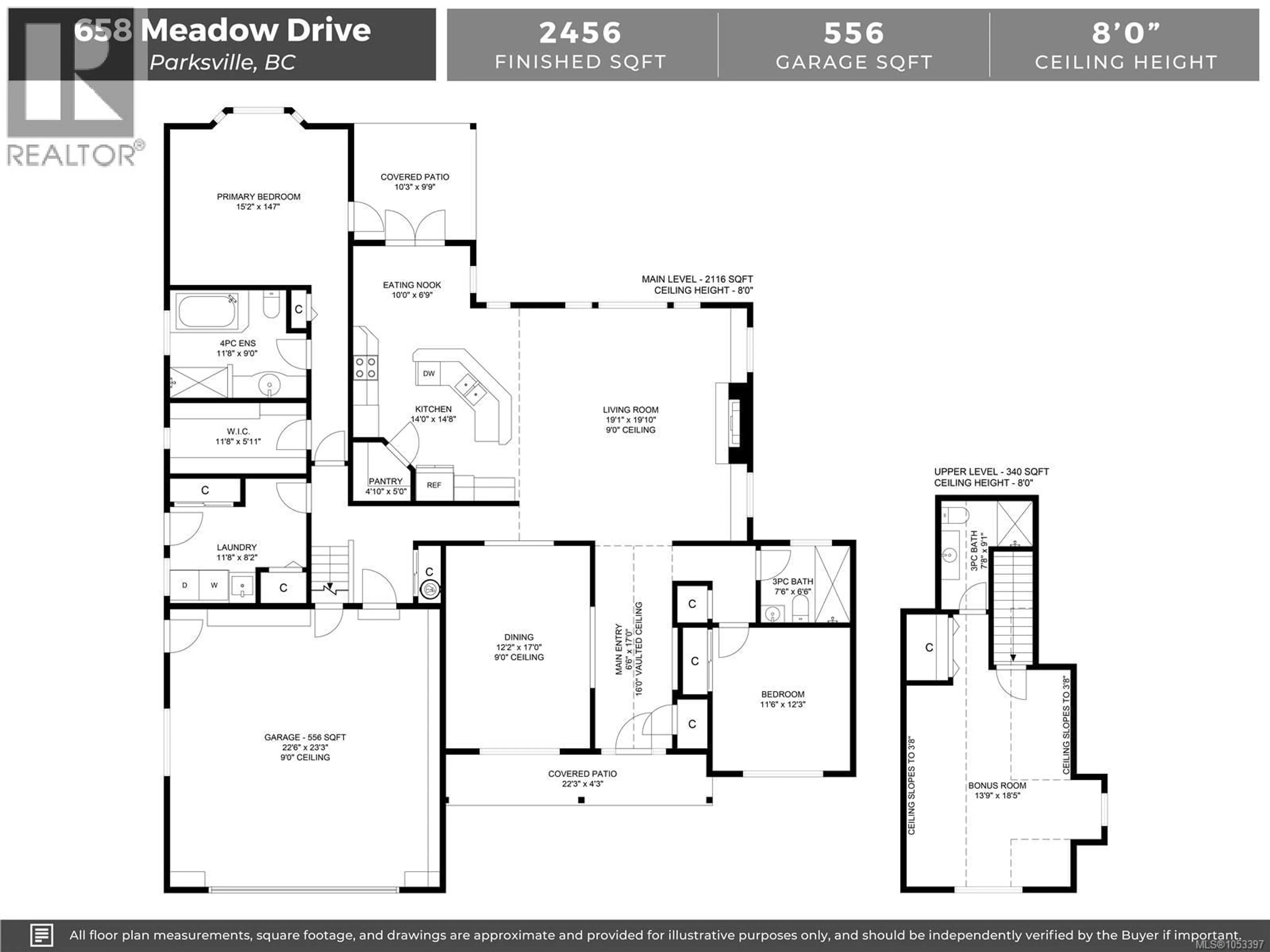 Floor plan for 658 MEADOW DRIVE, Qualicum Beach British Columbia V9K2T2