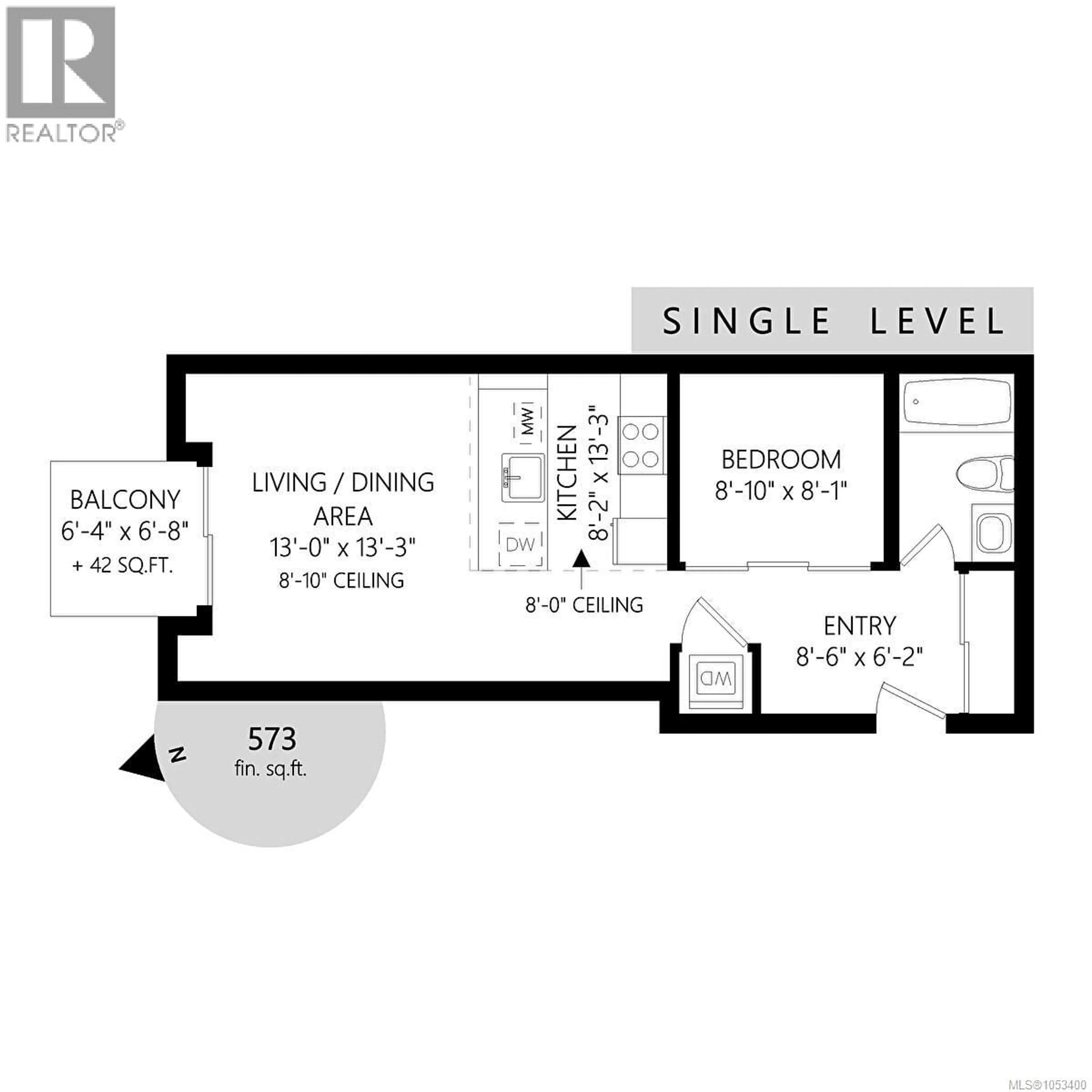 Floor plan for 313 - 1033 COOK STREET, Victoria British Columbia V8V0E1