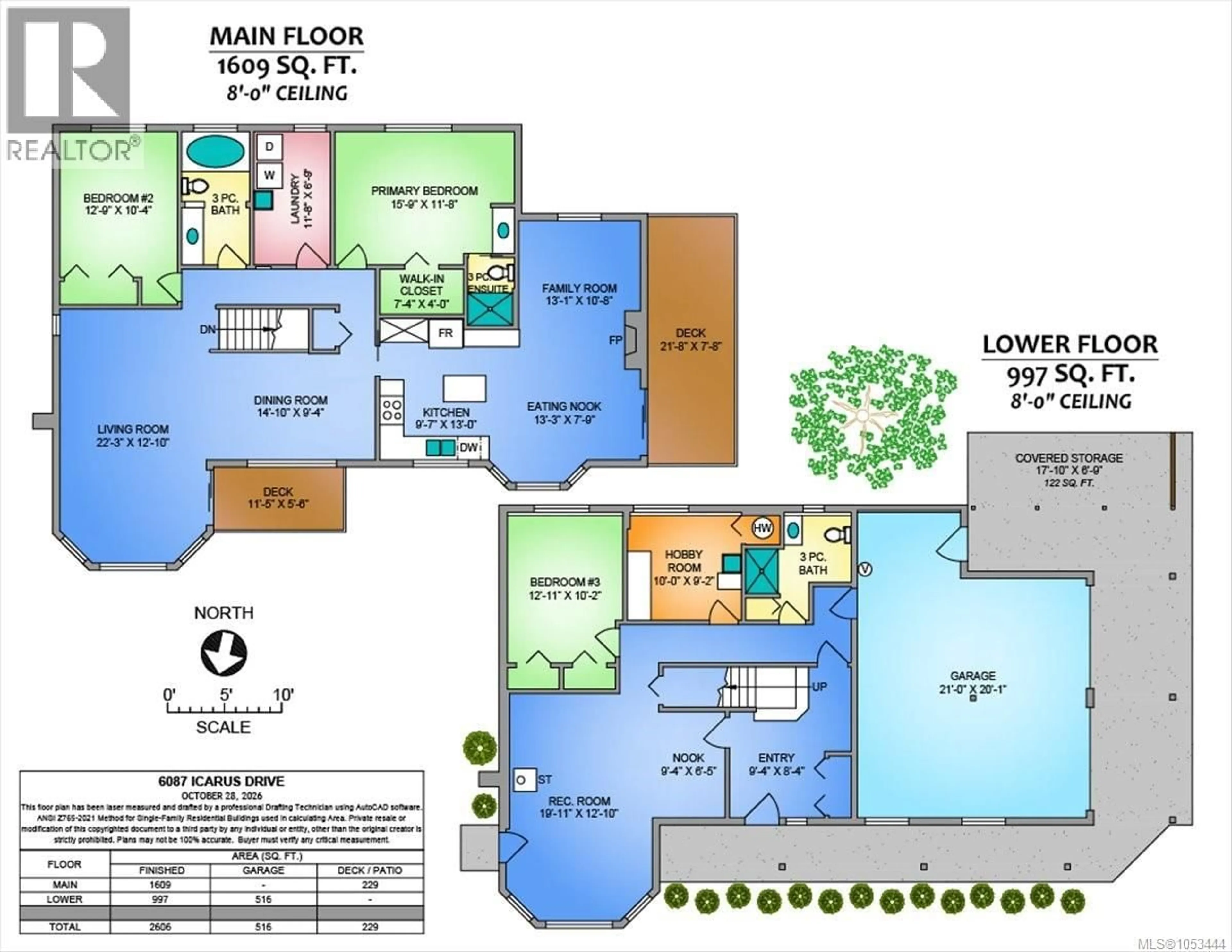 Floor plan for 6087 ICARUS DRIVE, Nanaimo British Columbia V9V1B7
