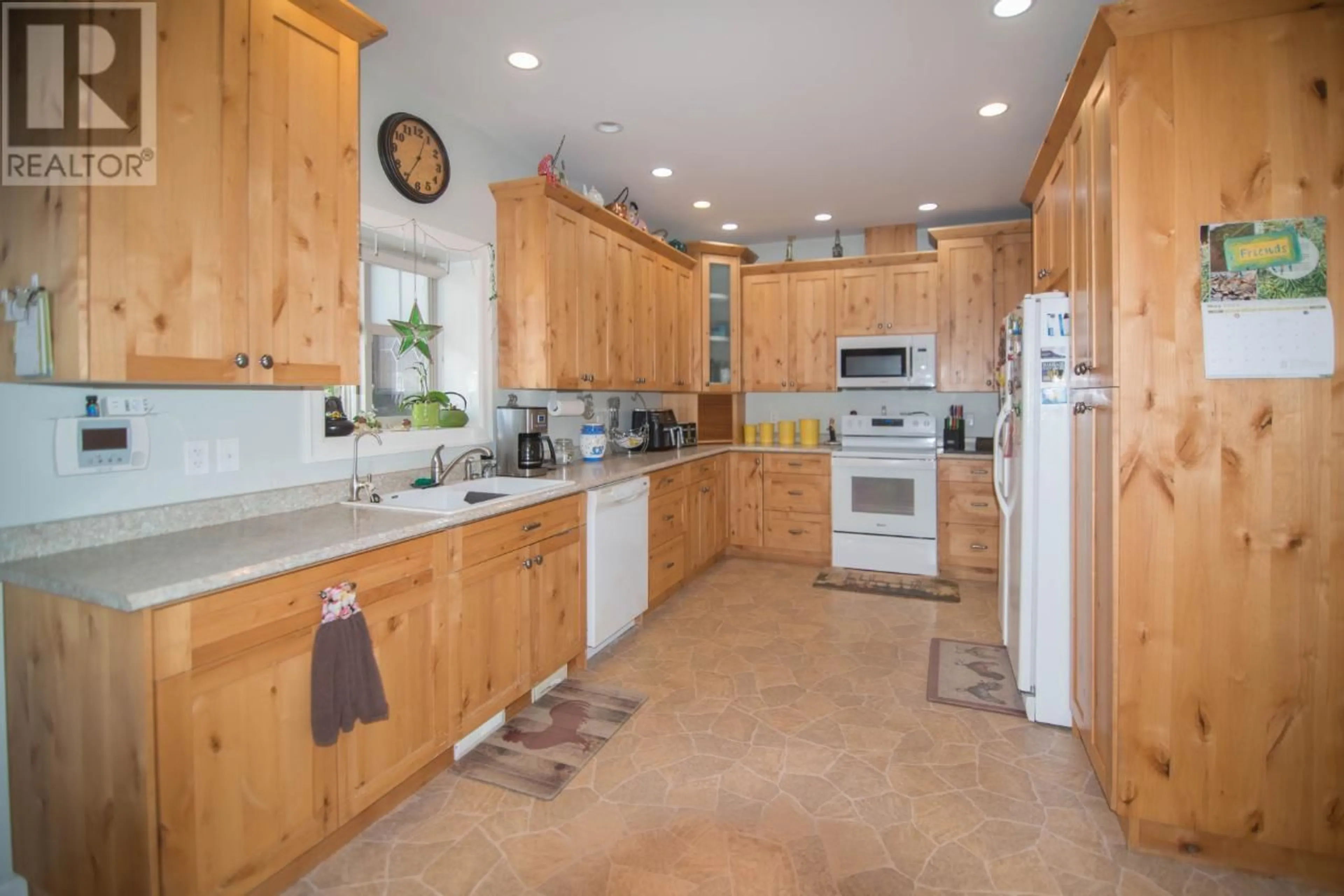 Kitchen, wood floors, cottage for 331 LINDEN Road, Logan Lake British Columbia V0K1W0