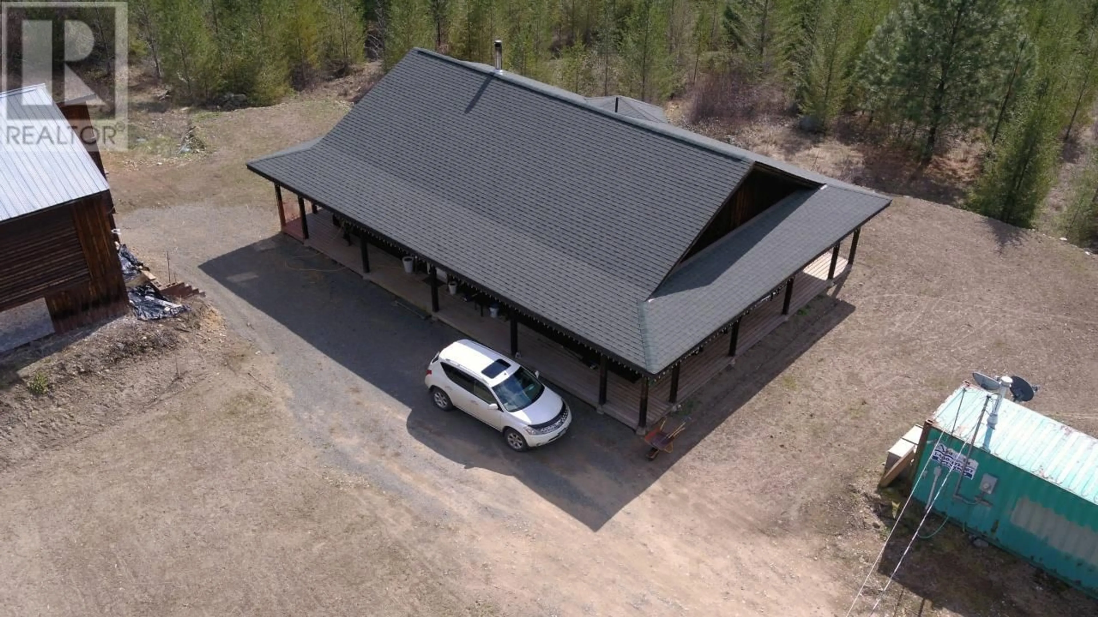 A pic from outside/outdoor area/front of a property/back of a property/a pic from drone, building for 1612 FLUME ROAD, Barriere British Columbia V0E1E0