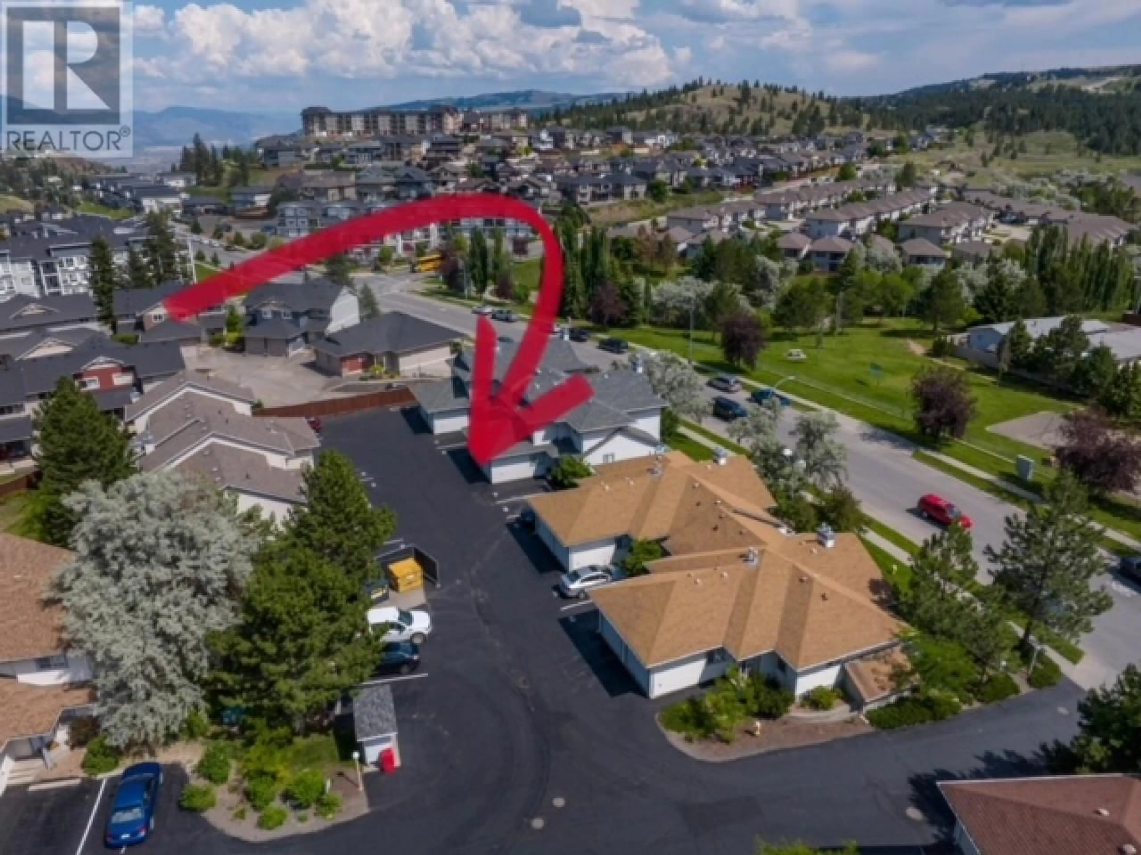 A pic from outside/outdoor area/front of a property/back of a property/a pic from drone, mountain view for 83 - 1920 HUGH ALLAN DRIVE, Kamloops British Columbia V1S1Y5
