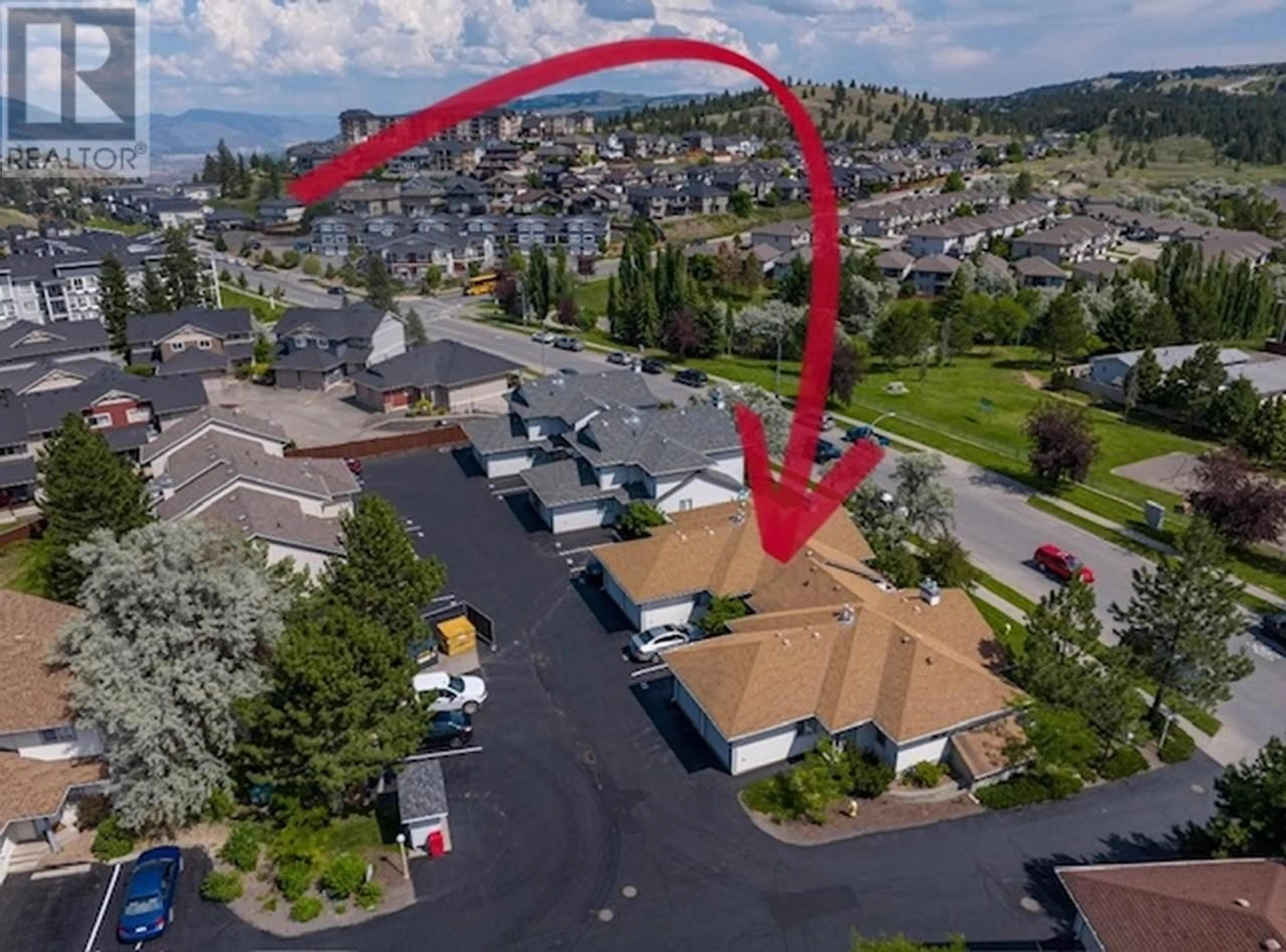 A pic from outside/outdoor area/front of a property/back of a property/a pic from drone, mountain view for 88 - 1920 HUGH ALLAN DRIVE, Kamloops British Columbia V2H1T7