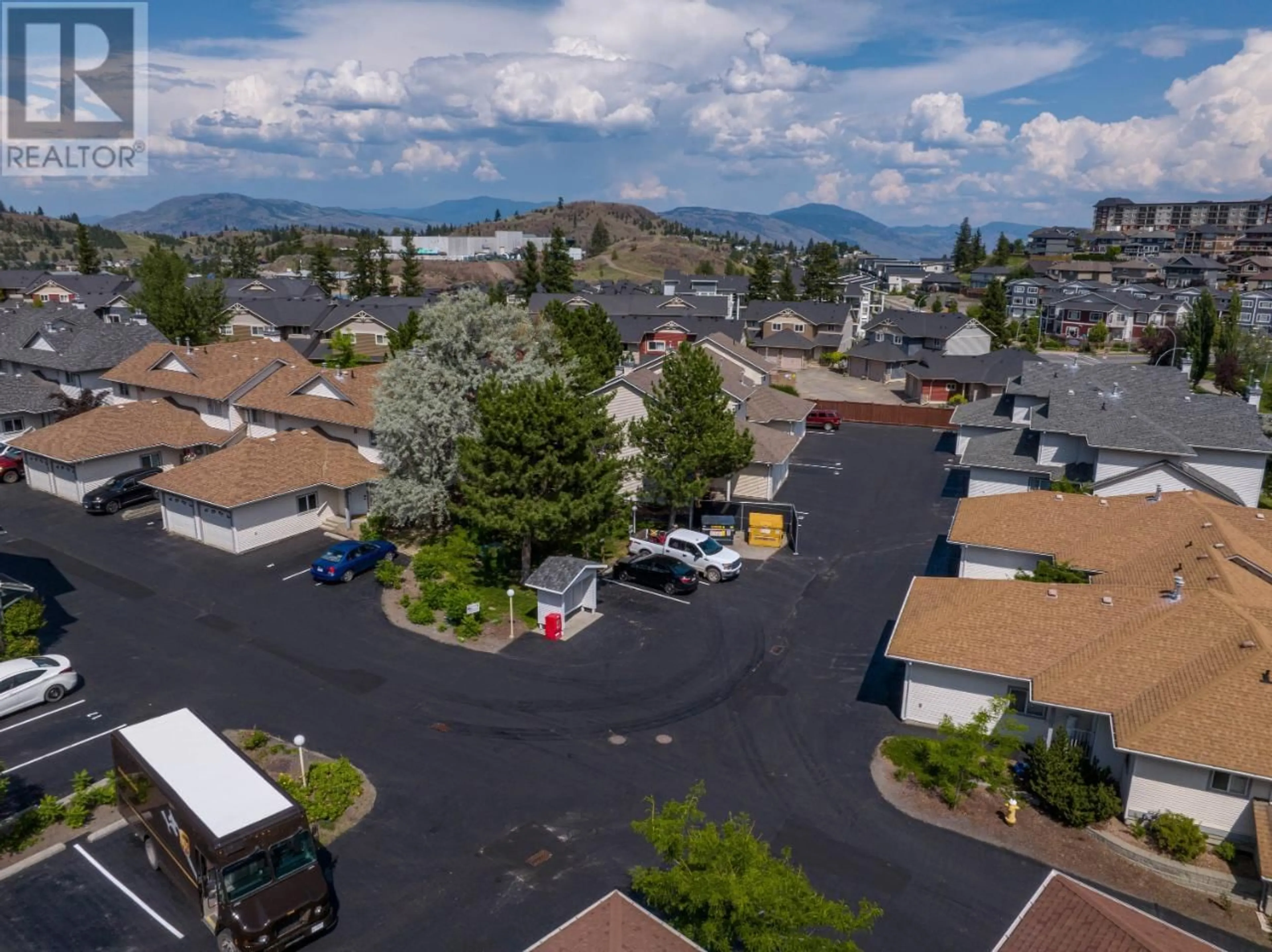 A pic from outside/outdoor area/front of a property/back of a property/a pic from drone, mountain view for 88 - 1920 HUGH ALLAN DRIVE, Kamloops British Columbia V2H1T7