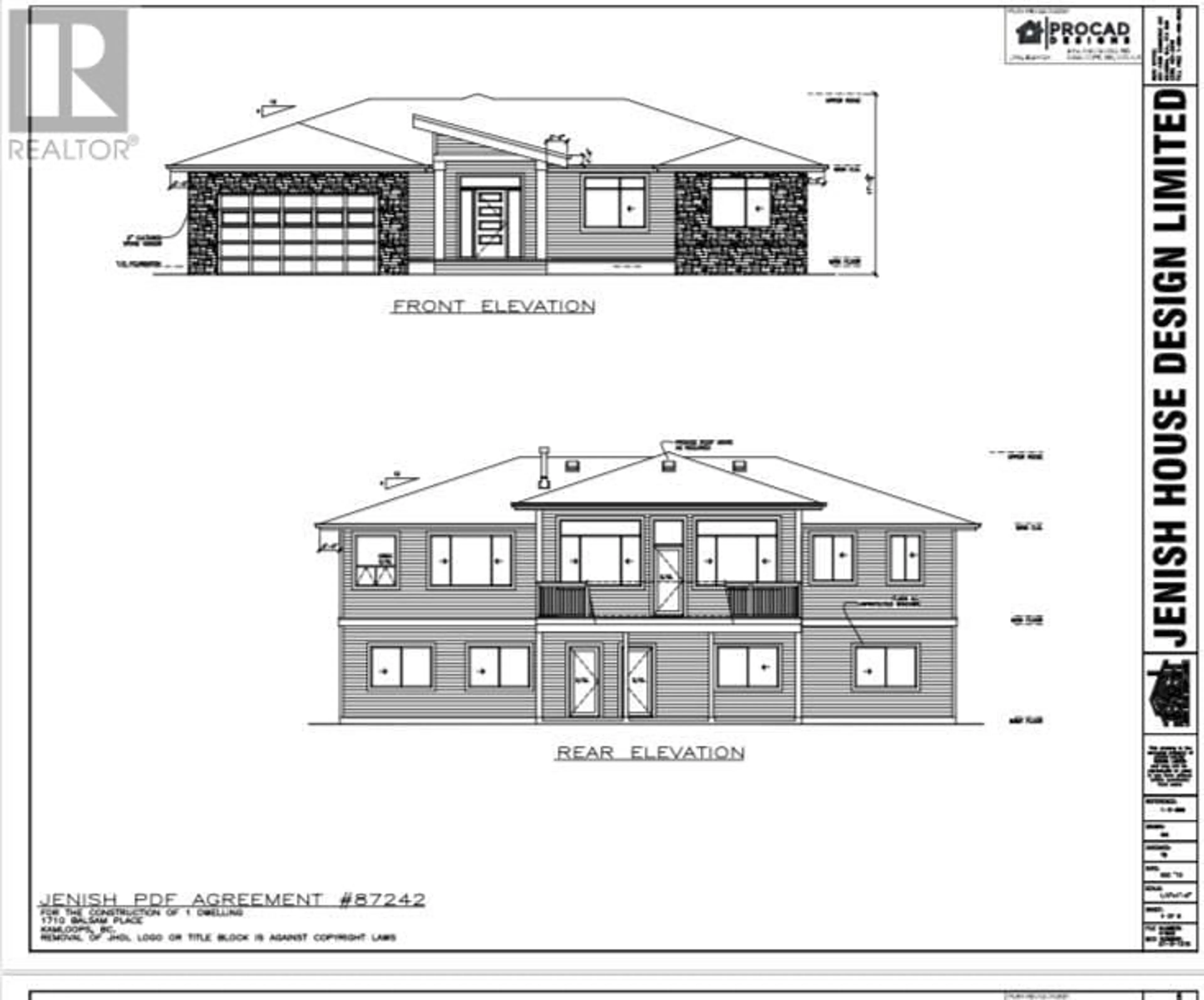 Frontside or backside of a home for 1698 BALSAM PLACE, Kamloops British Columbia V2E0E2
