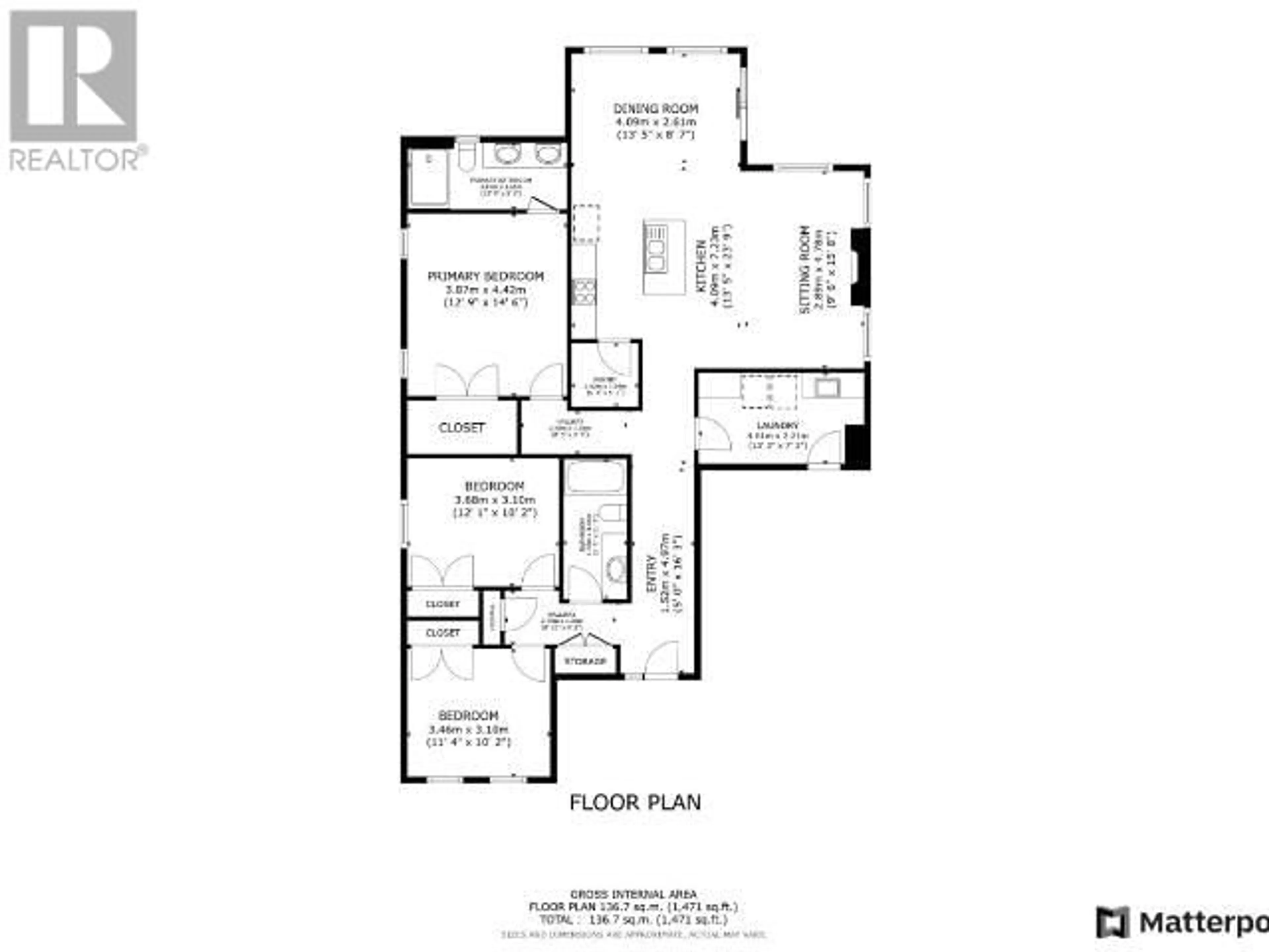 Floor plan for 7295 EDGEHILL CRESCENT, Powell River British Columbia V8A0V8