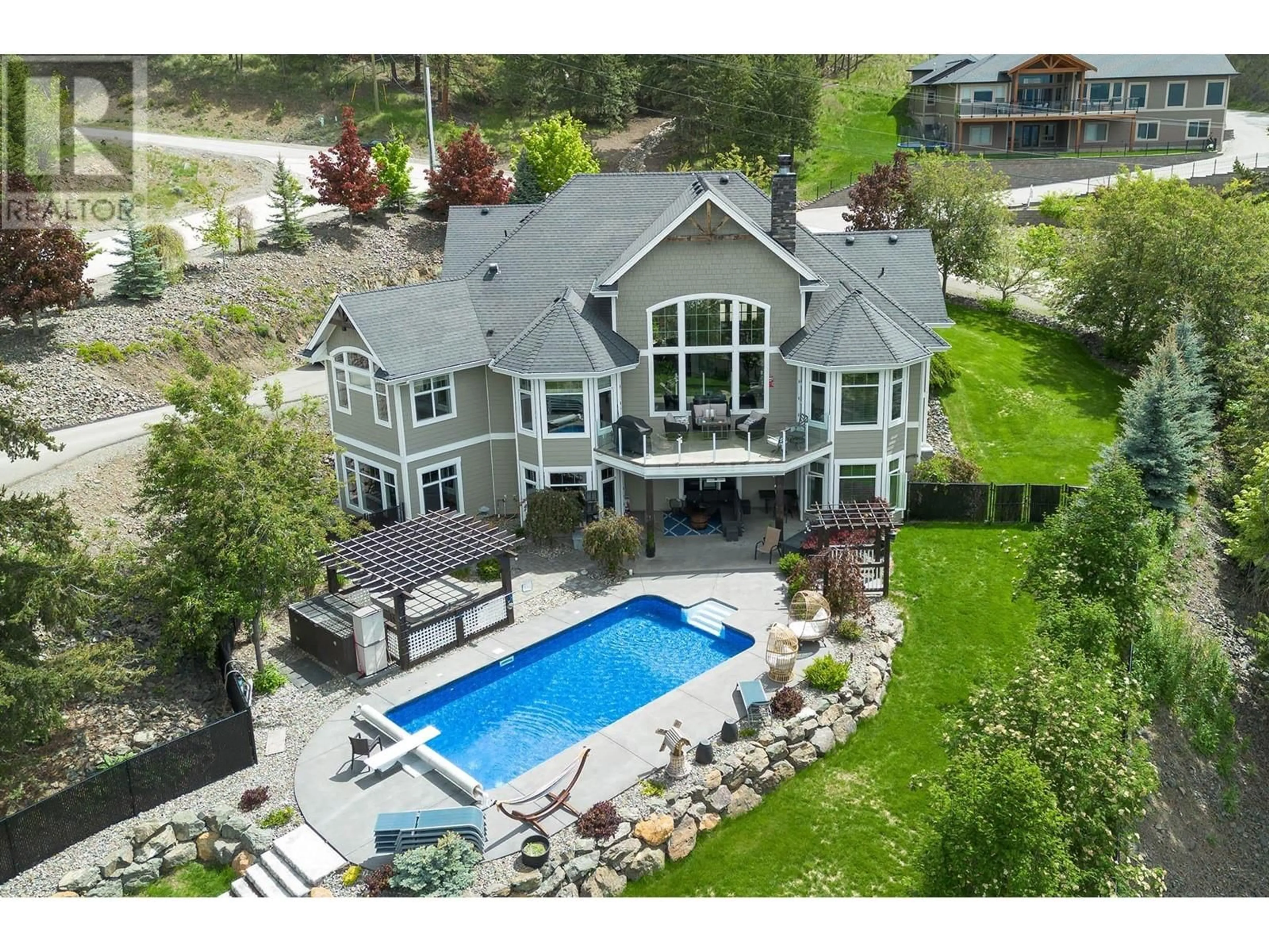A pic from outside/outdoor area/front of a property/back of a property/a pic from drone, unknown for 1690 ROSE HILL ROAD, Kamloops British Columbia V2E0A3
