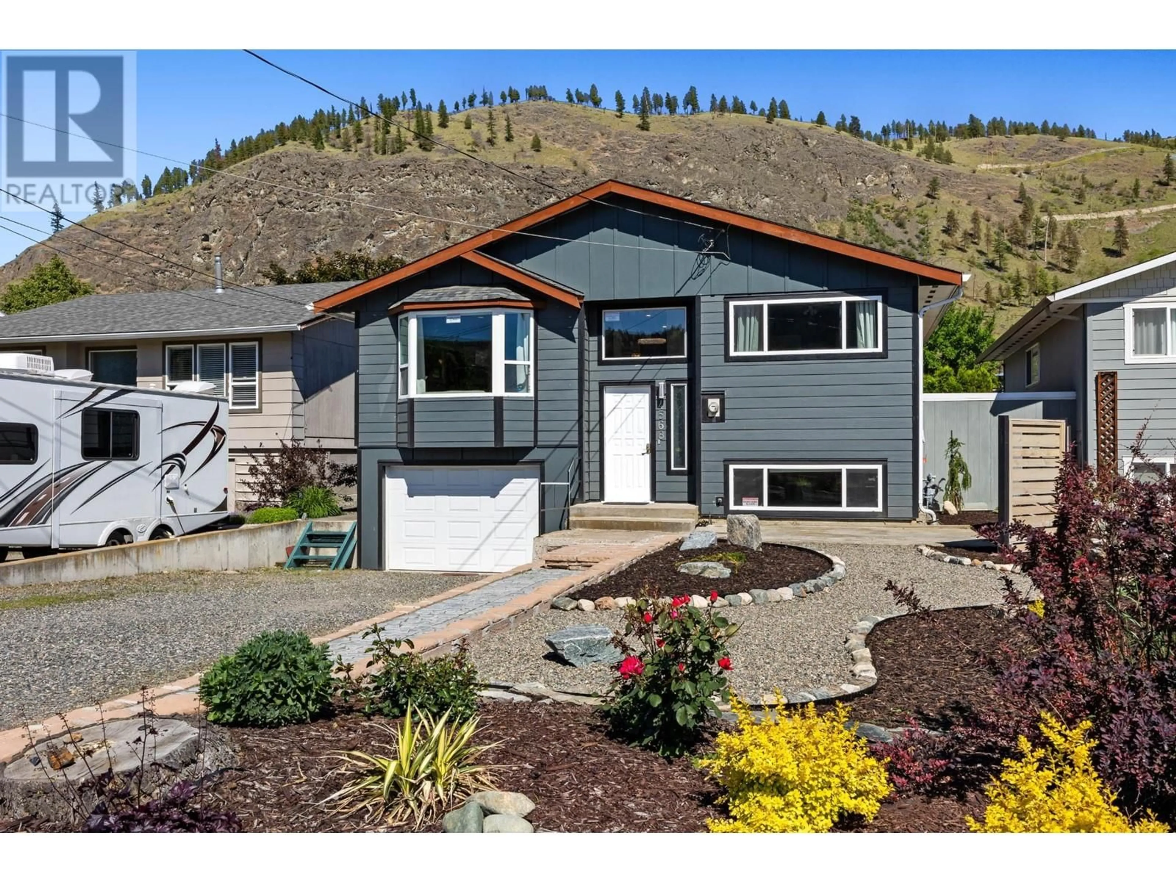 Home with vinyl exterior material for 4568 CAMMERAY DRIVE, Kamloops British Columbia