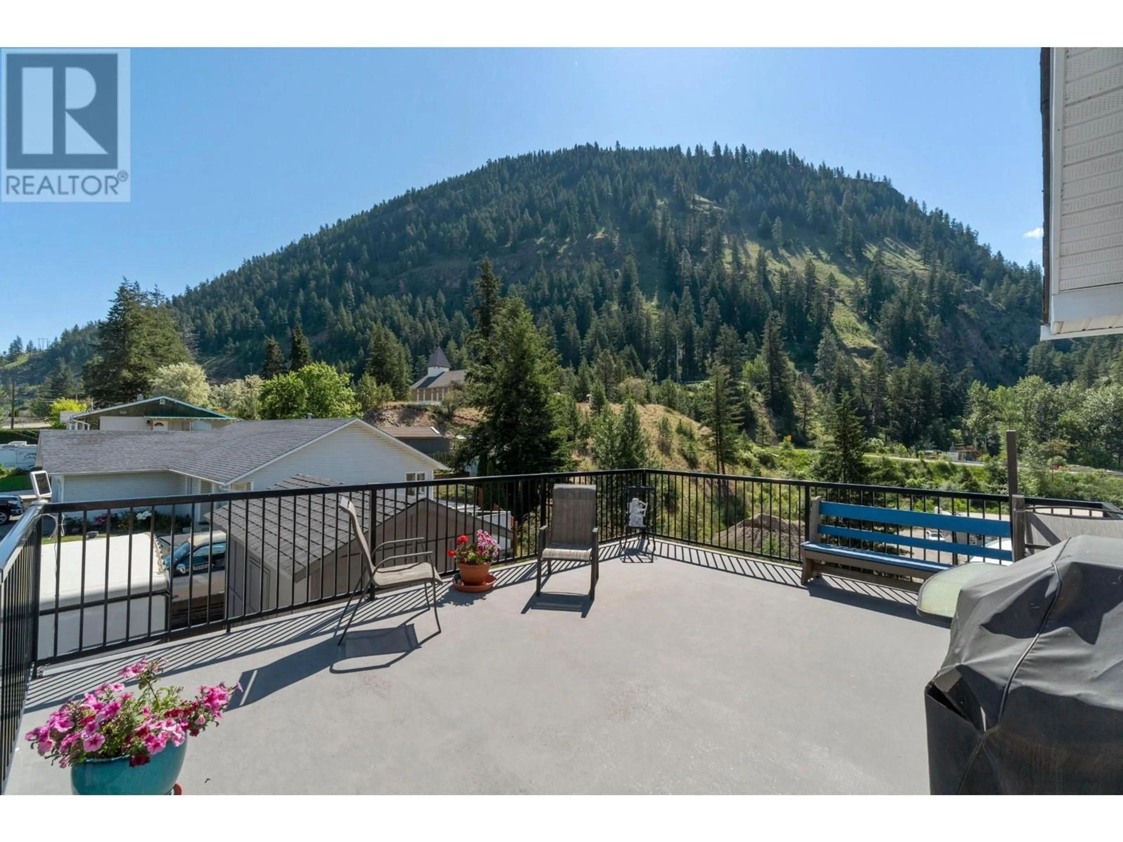 Patio, the fenced backyard for 1117 THOMPSON Avenue, Chase British Columbia V0E1M0