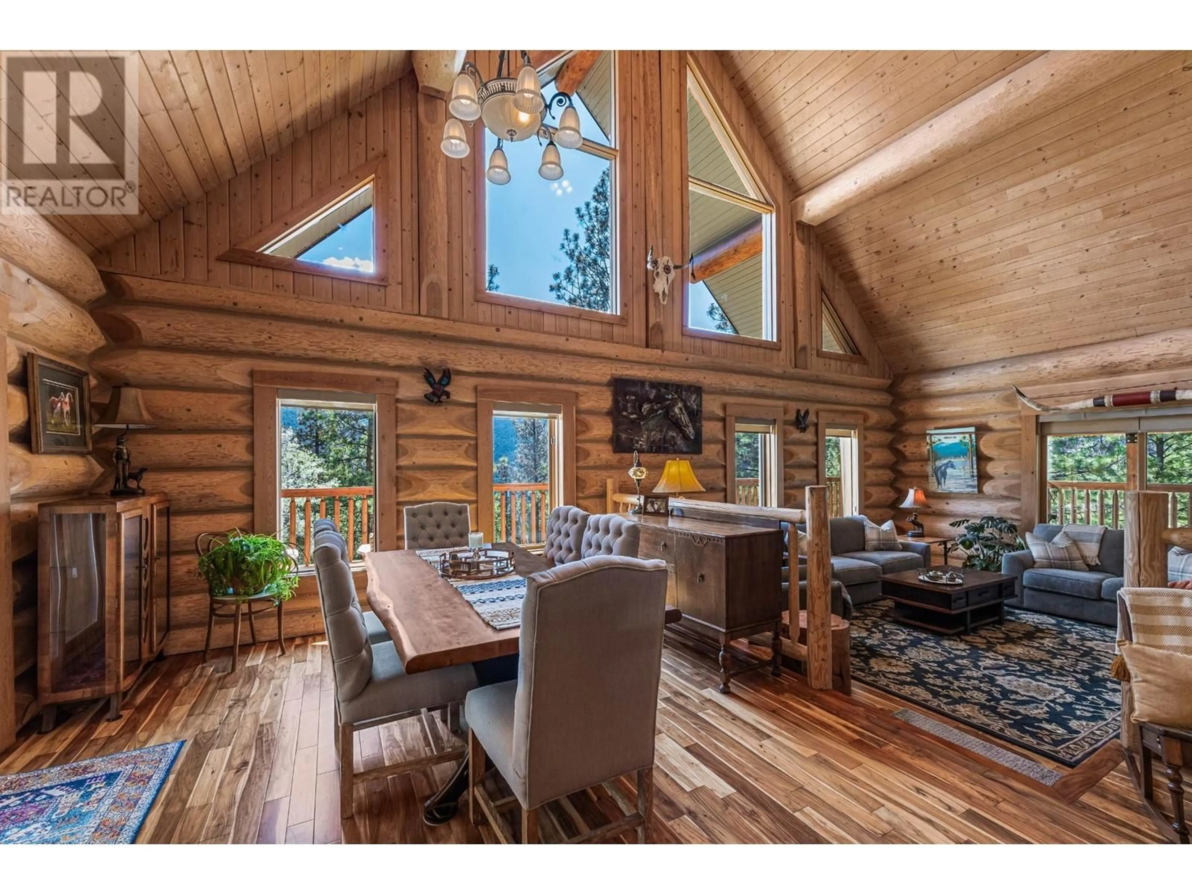 Dining room, wood floors, cottage for 1761 MILLER Road, Merritt British Columbia V1K1R8