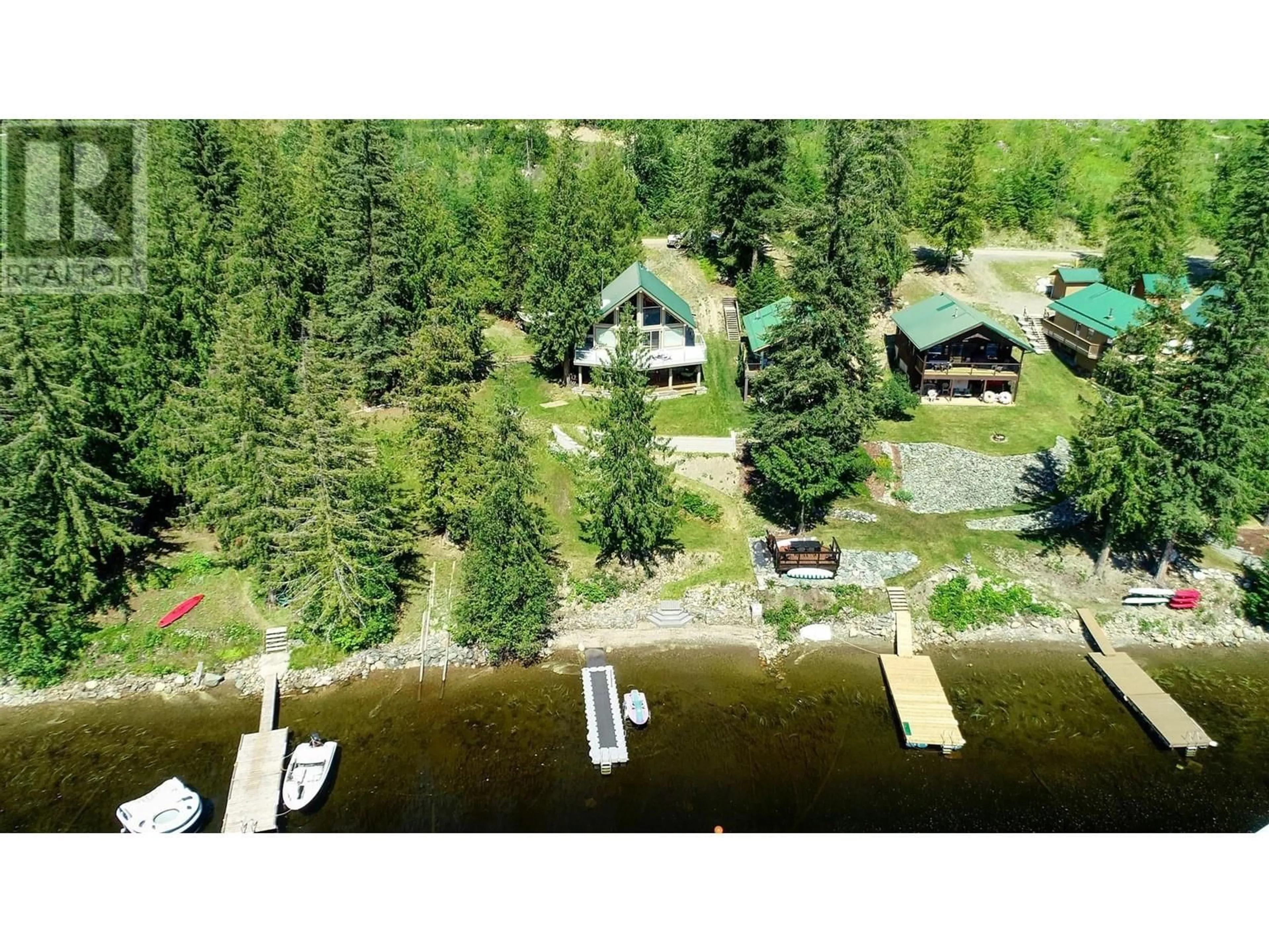 A pic from outside/outdoor area/front of a property/back of a property/a pic from drone, water/lake/river/ocean view for 17 - 7540 RUSSEL  FSR CREEK, Barriere British Columbia V0E0A9