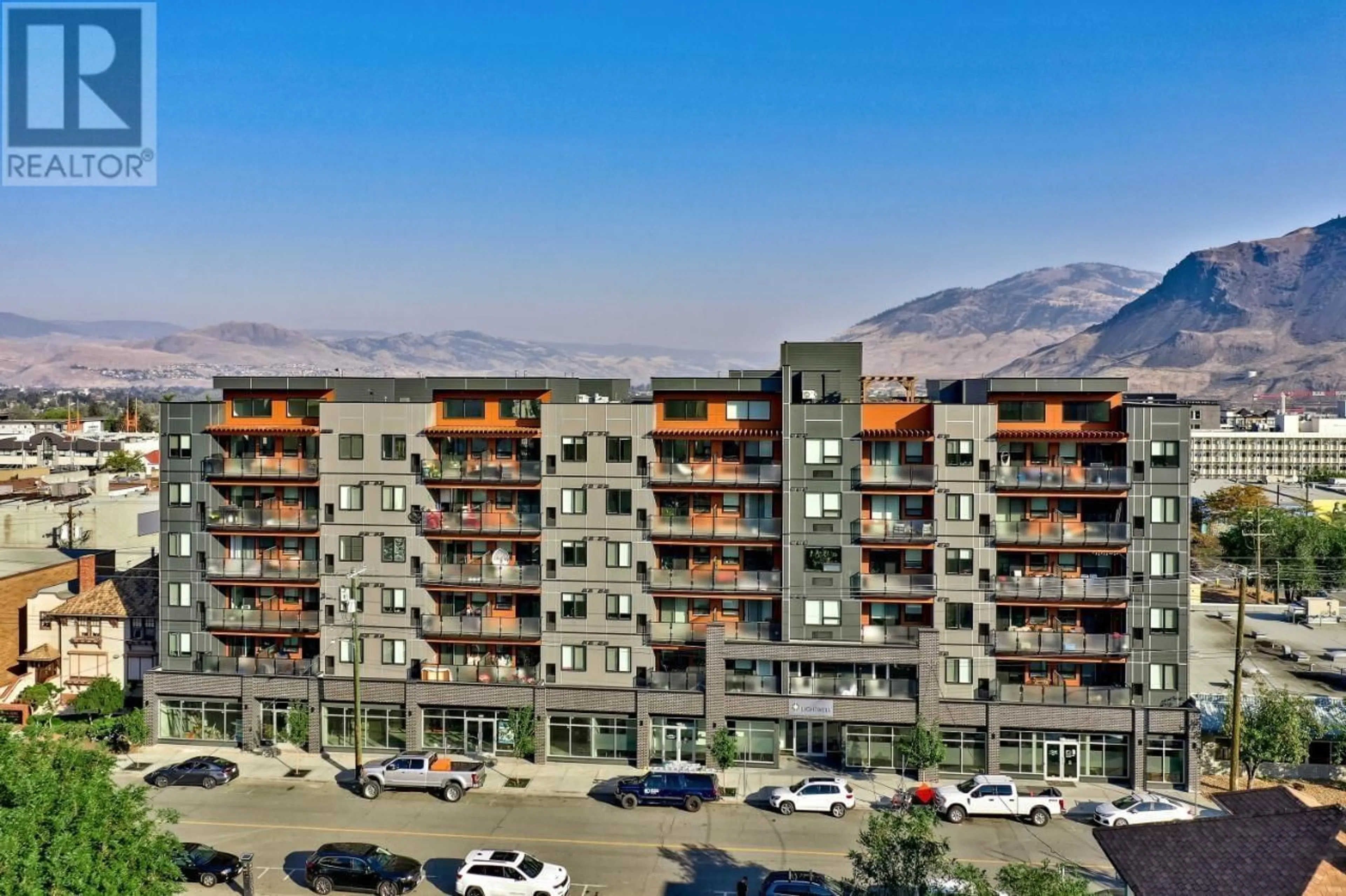 A pic from exterior of the house or condo, the view of mountain for 444 ST PAUL Street Unit# 512, Kamloops British Columbia V2C2J6