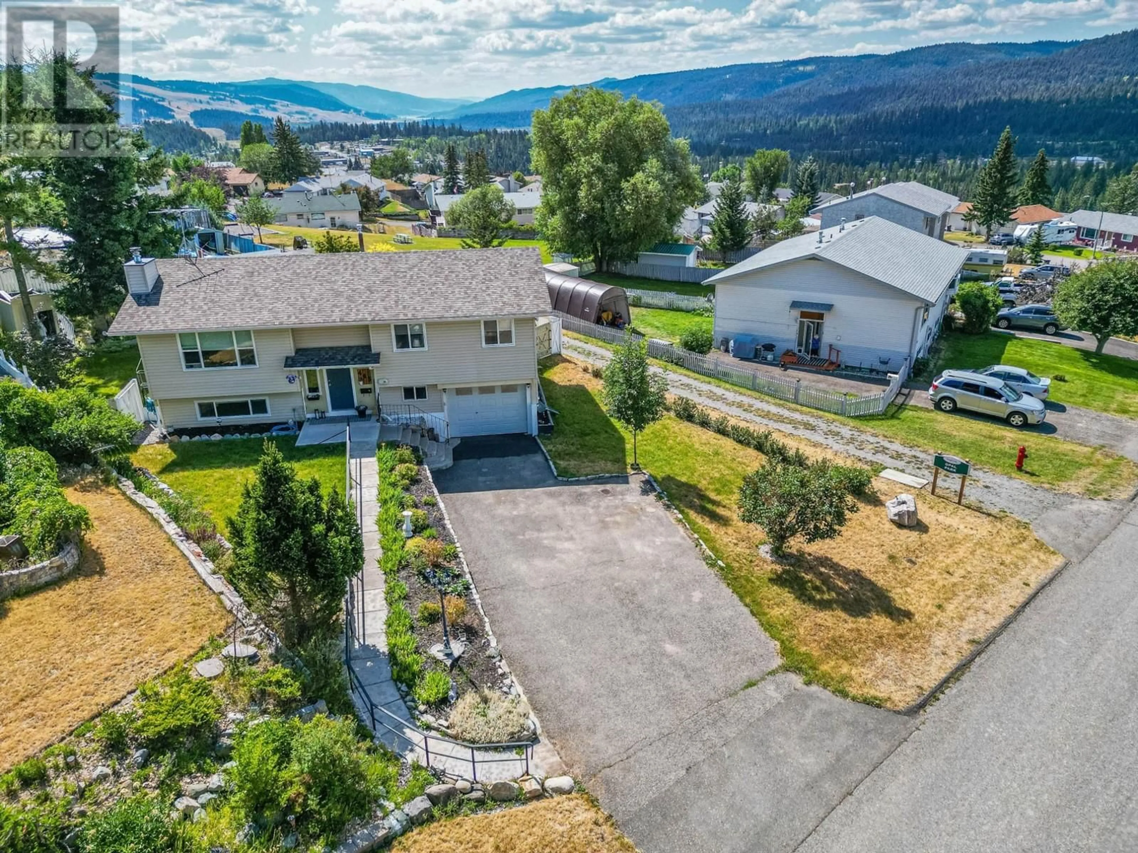 Frontside or backside of a home, the street view for 443 OPAL  Drive, Logan Lake British Columbia V0K1W0