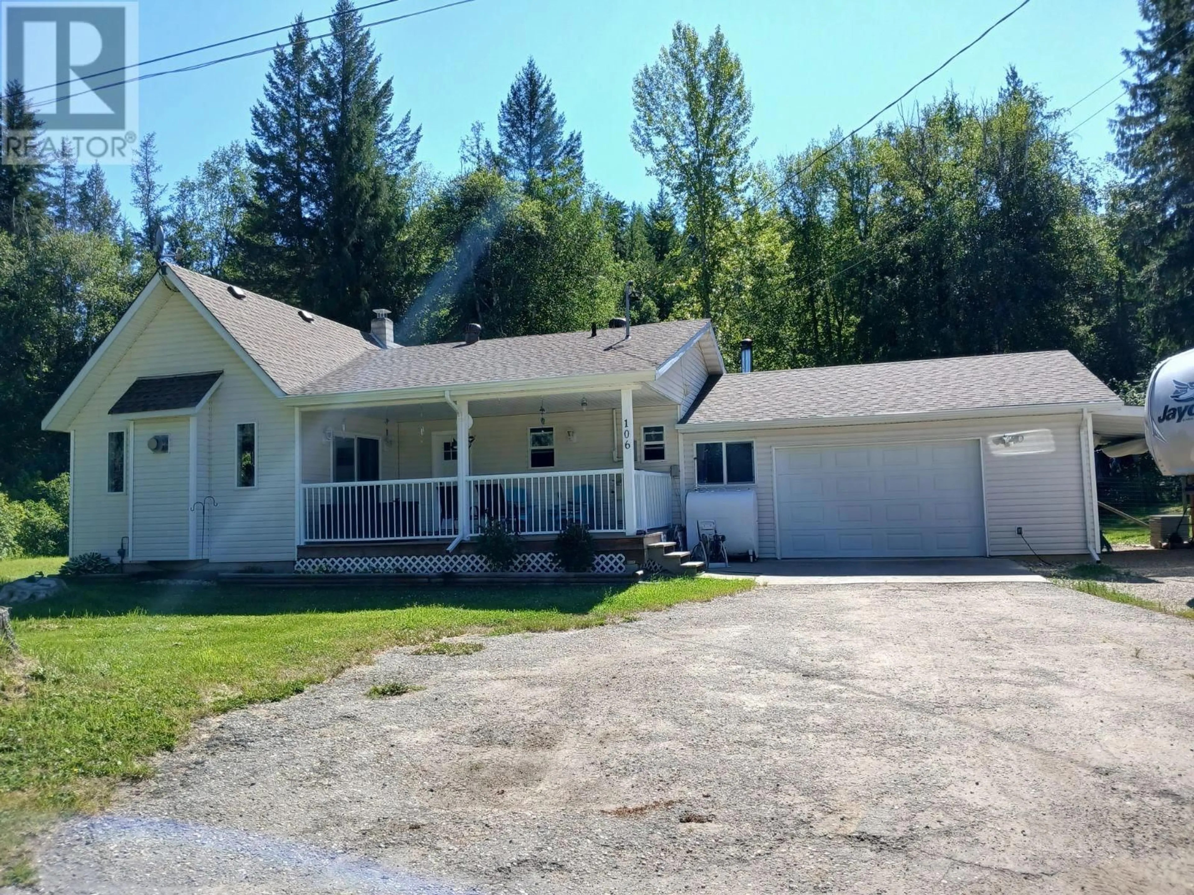 Frontside or backside of a home, cottage for 106E N. THOMPSON  E Highway, Clearwater British Columbia V0E1N2