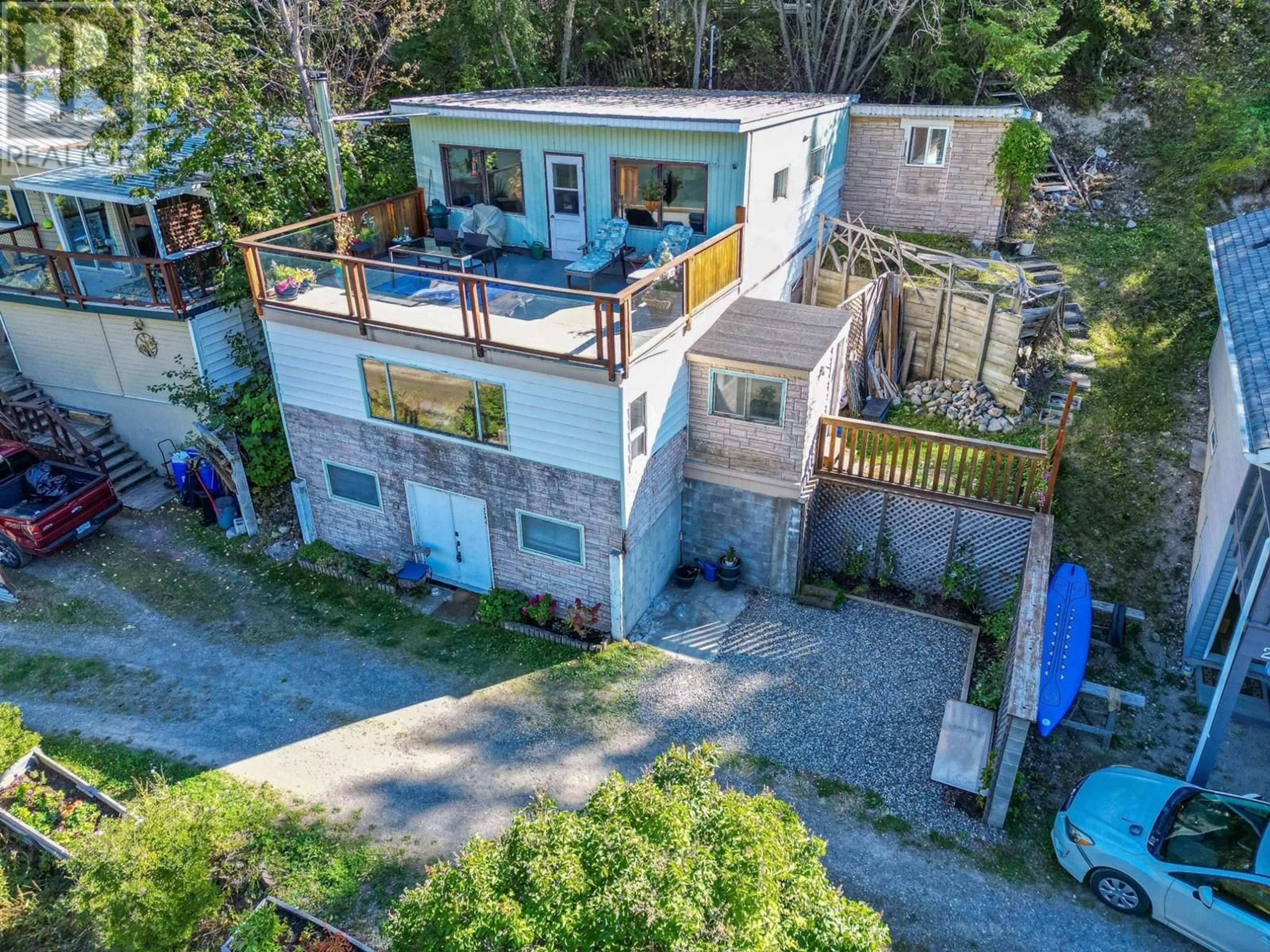 A pic from outside/outdoor area/front of a property/back of a property/a pic from drone, building for 2044 PAUL LAKE ROAD, Kamloops British Columbia V2H1N8