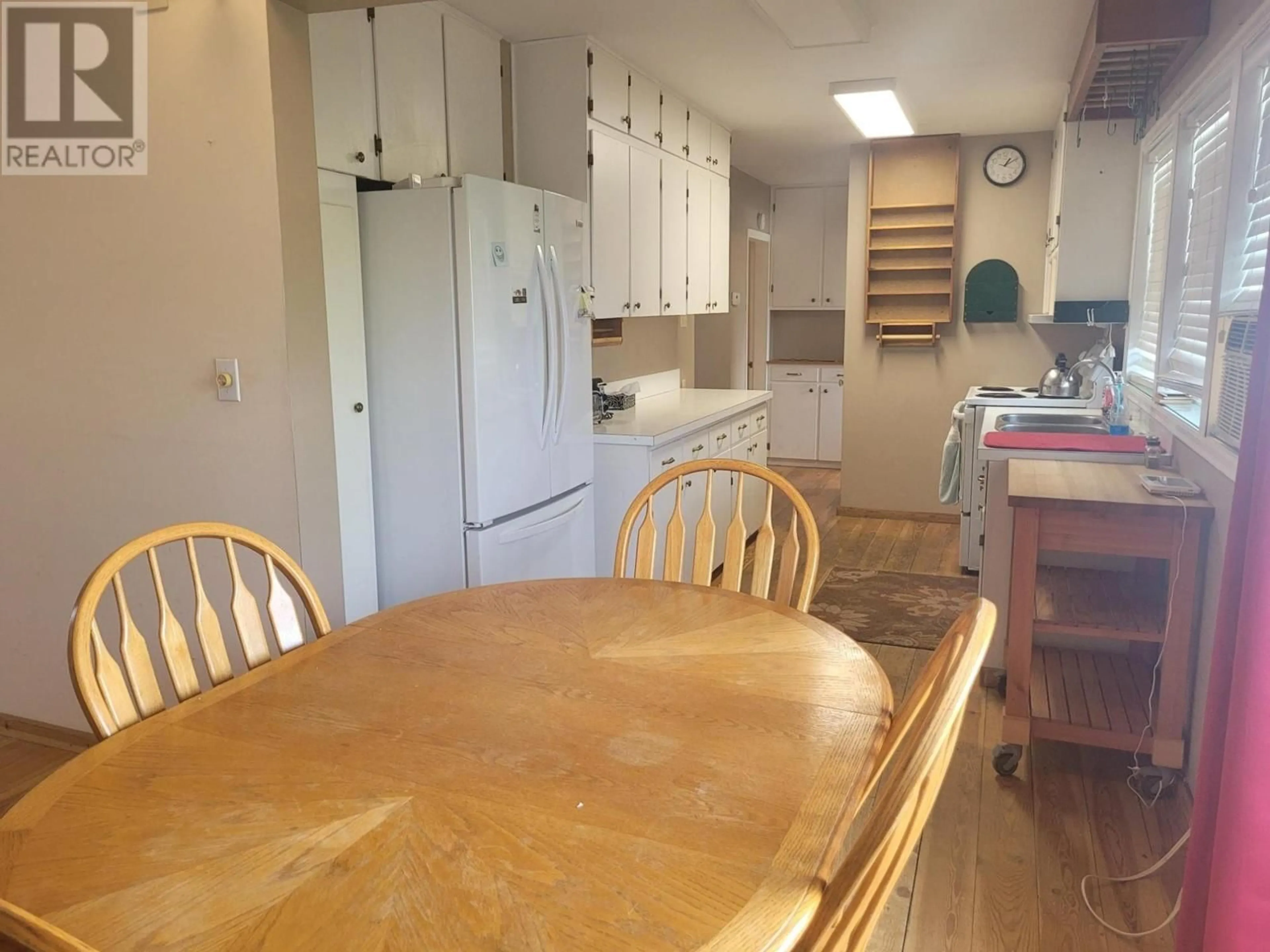 Kitchen, wood floors, cottage for 1166 OKANAGAN Avenue, Chase British Columbia V0E1M0