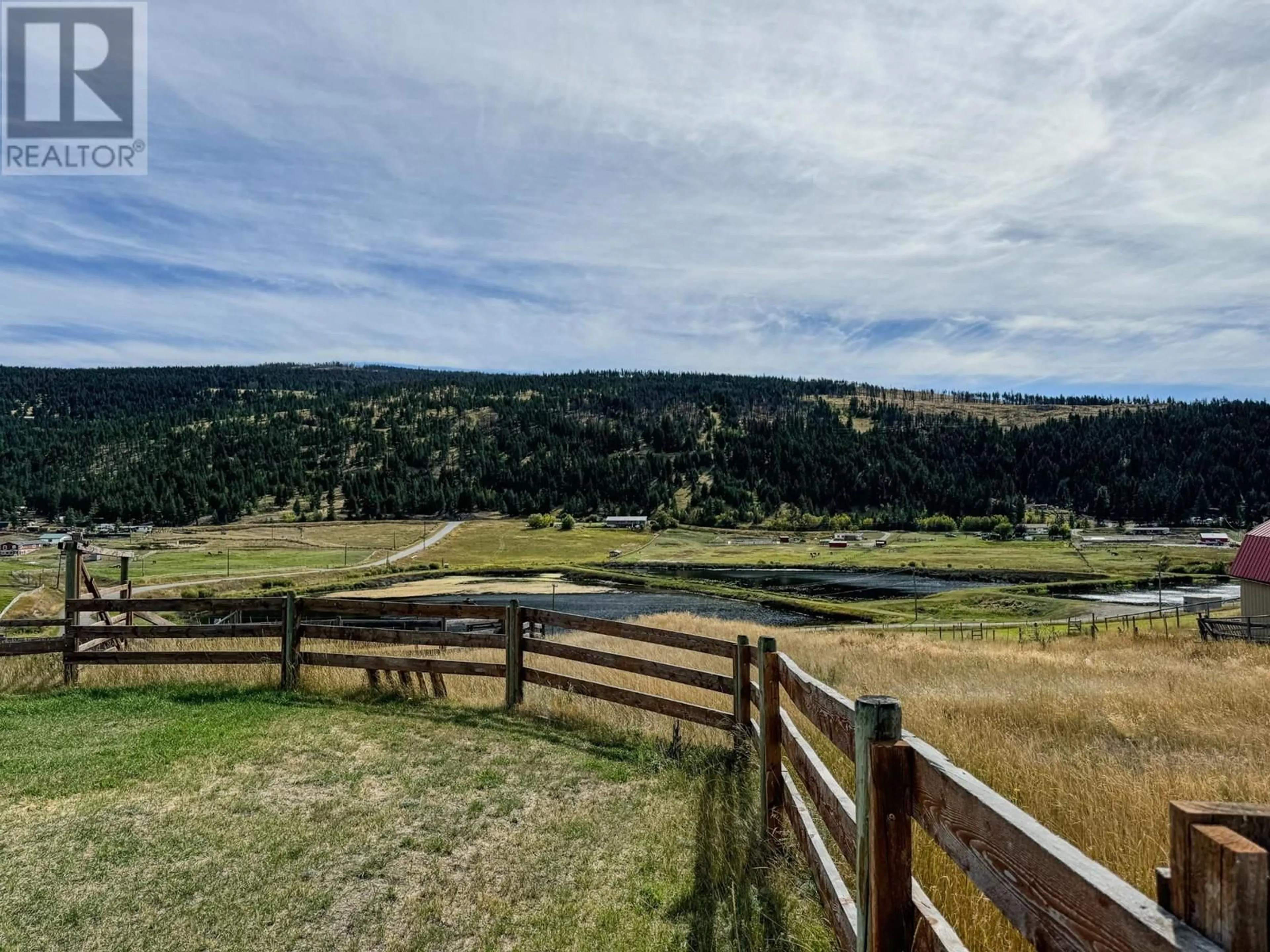 A pic from exterior of the house or condo, the fenced backyard for 7520 WEST SUBDIVISION Road, Clinton British Columbia V0K1K0