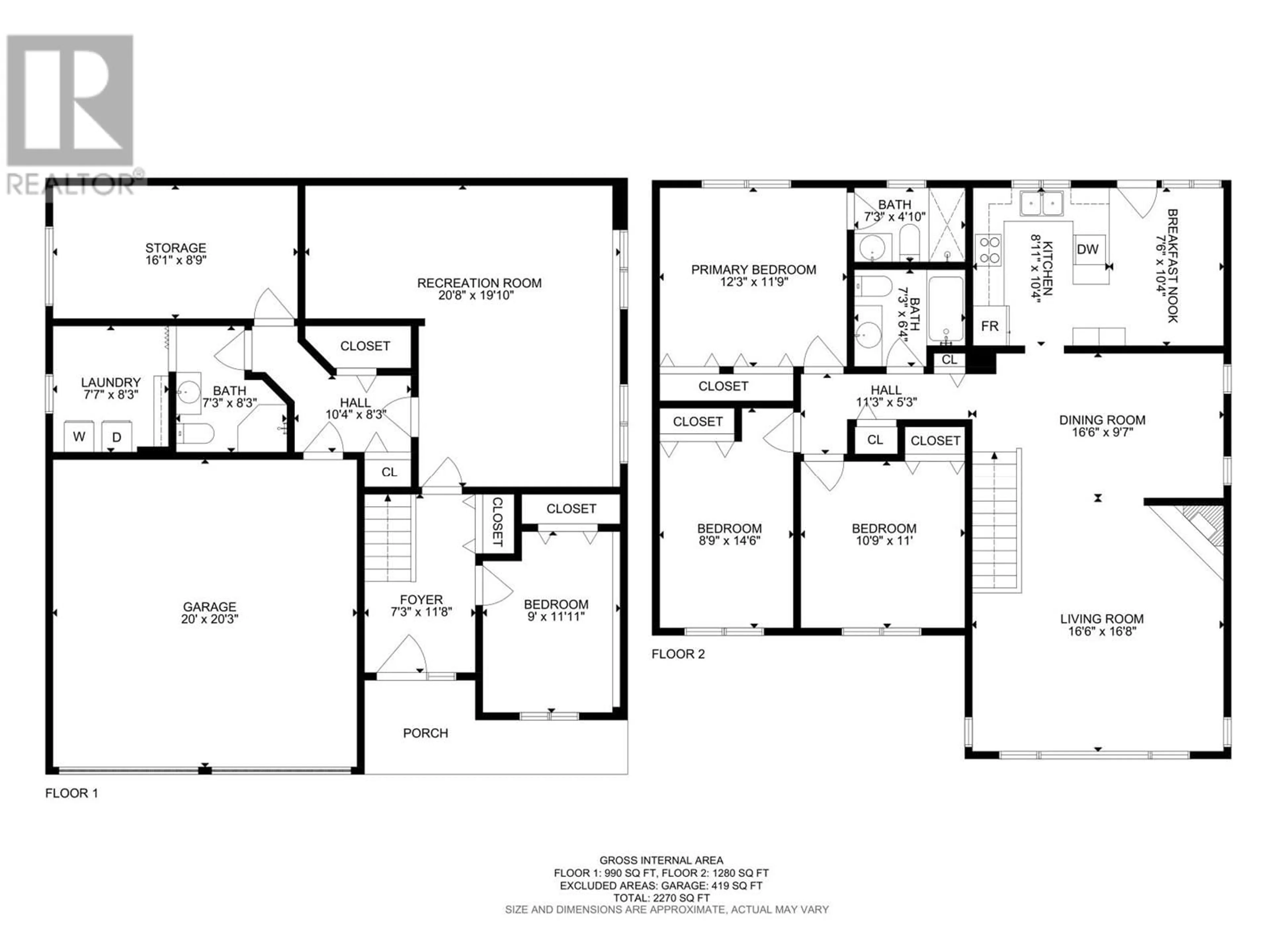 Floor plan for 309 GLENEAGLES DRIVE, Kamloops British Columbia