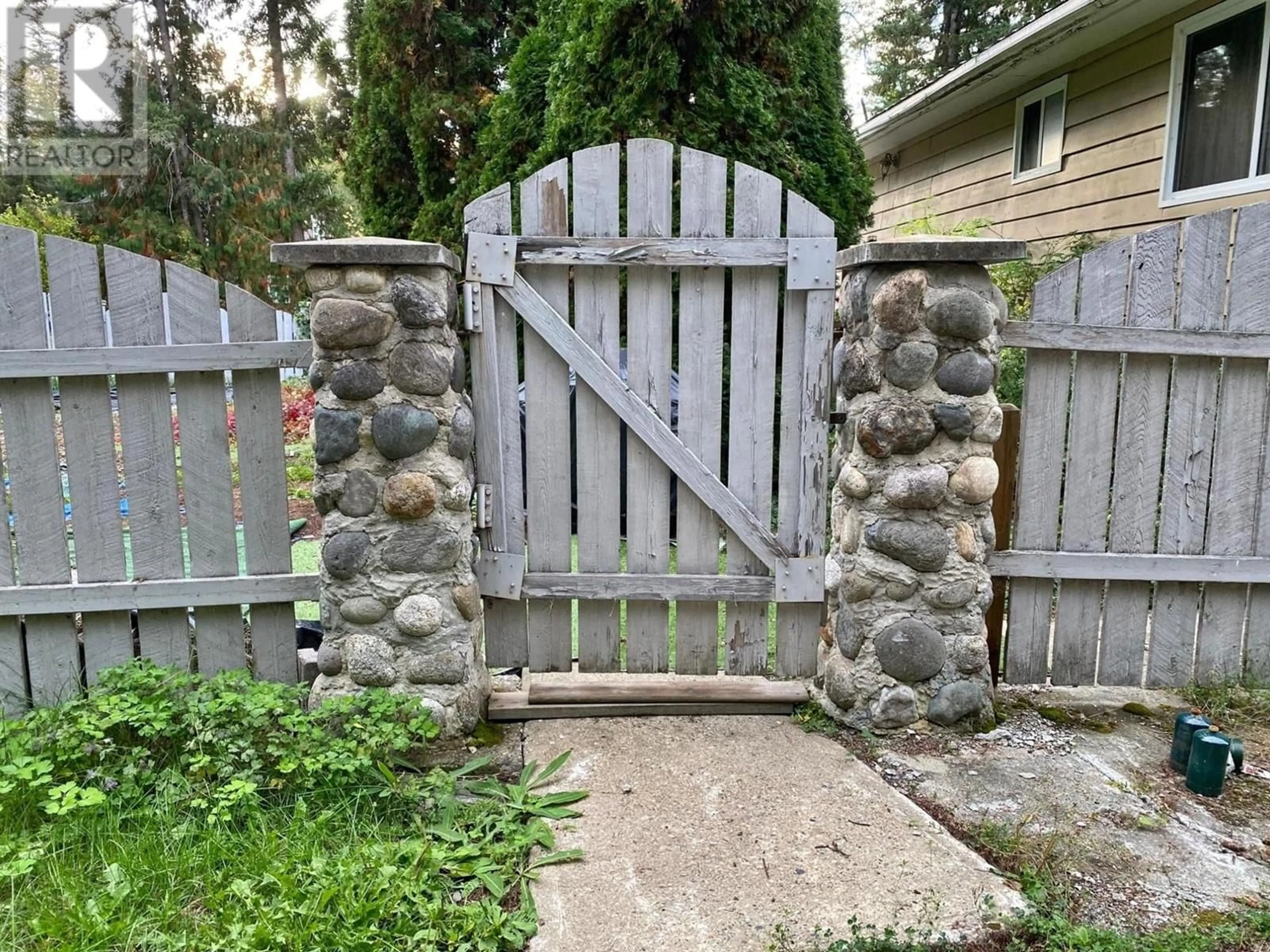 Patio, the fenced backyard for 324 DUNLEVY Road, Clearwater British Columbia V0E1N2