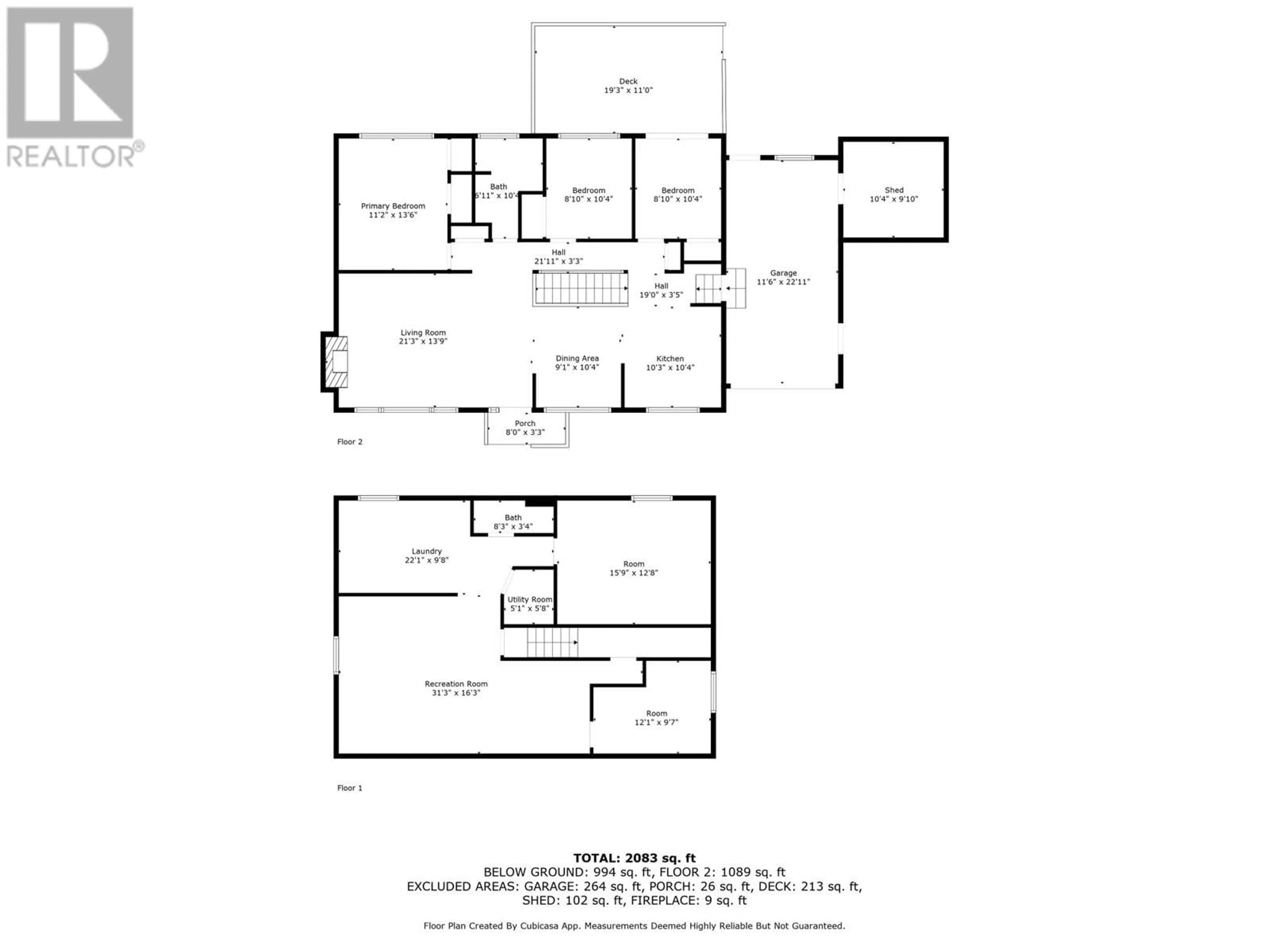 Floor plan for 2662 AYR PLACE, Kamloops British Columbia V2B4V2