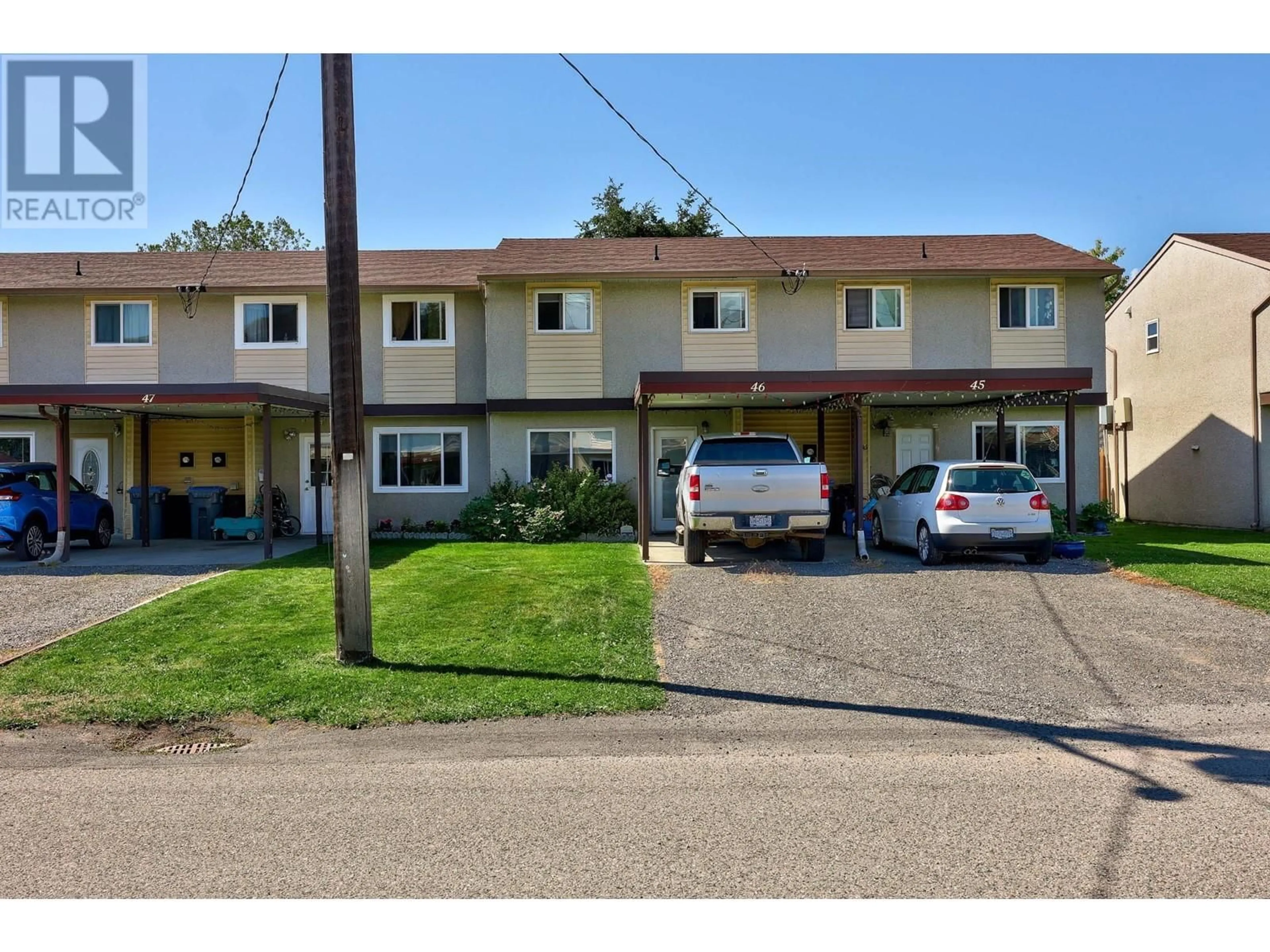 A pic from exterior of the house or condo, the street view for 1697 GREENFIELD Avenue Unit# 46, Kamloops British Columbia V2B4N5