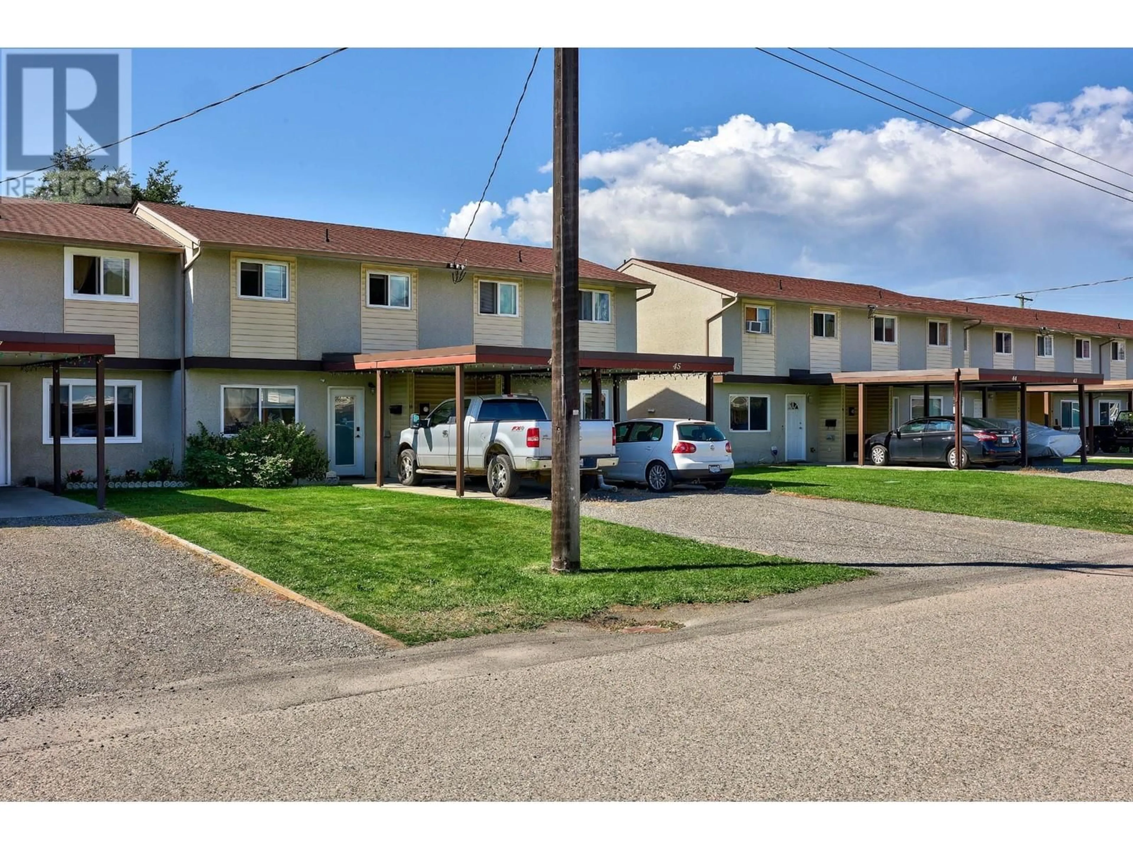 A pic from exterior of the house or condo, the street view for 1697 GREENFIELD Avenue Unit# 46, Kamloops British Columbia V2B4N5