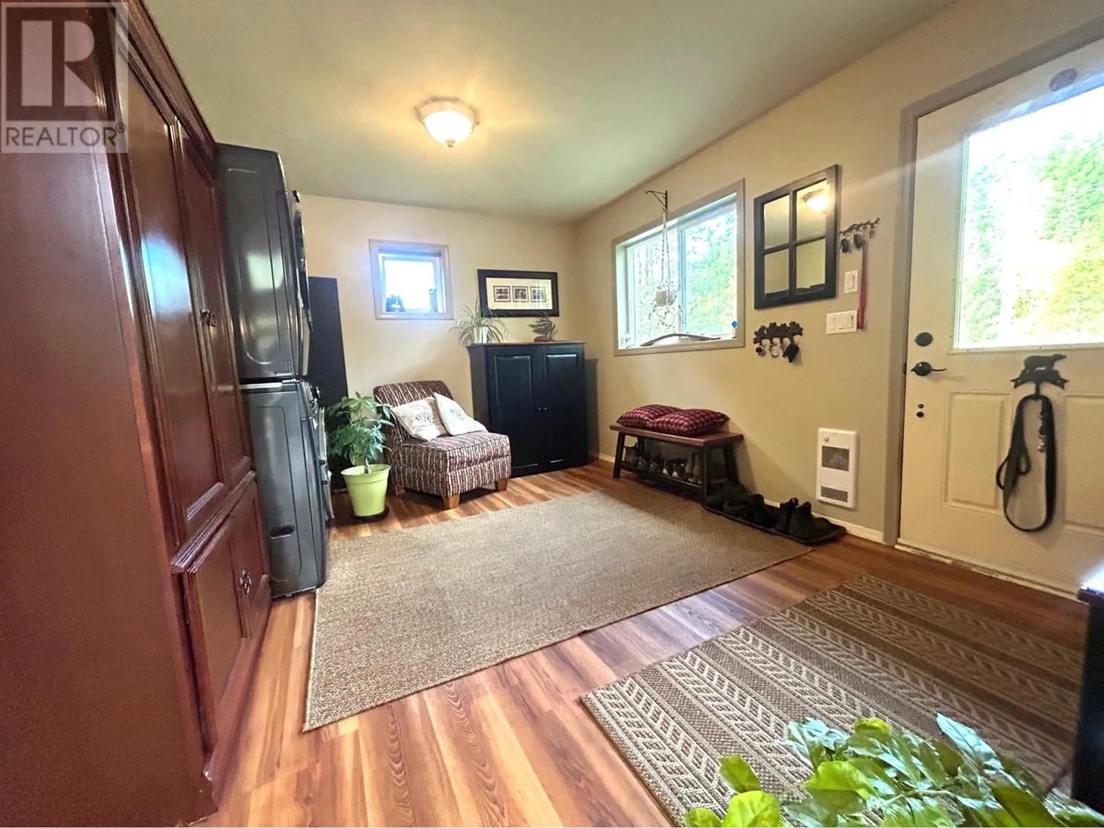 Indoor entryway, wood floors for 3240 BARRIERE SOUTH Road, Barriere British Columbia V0E1E0