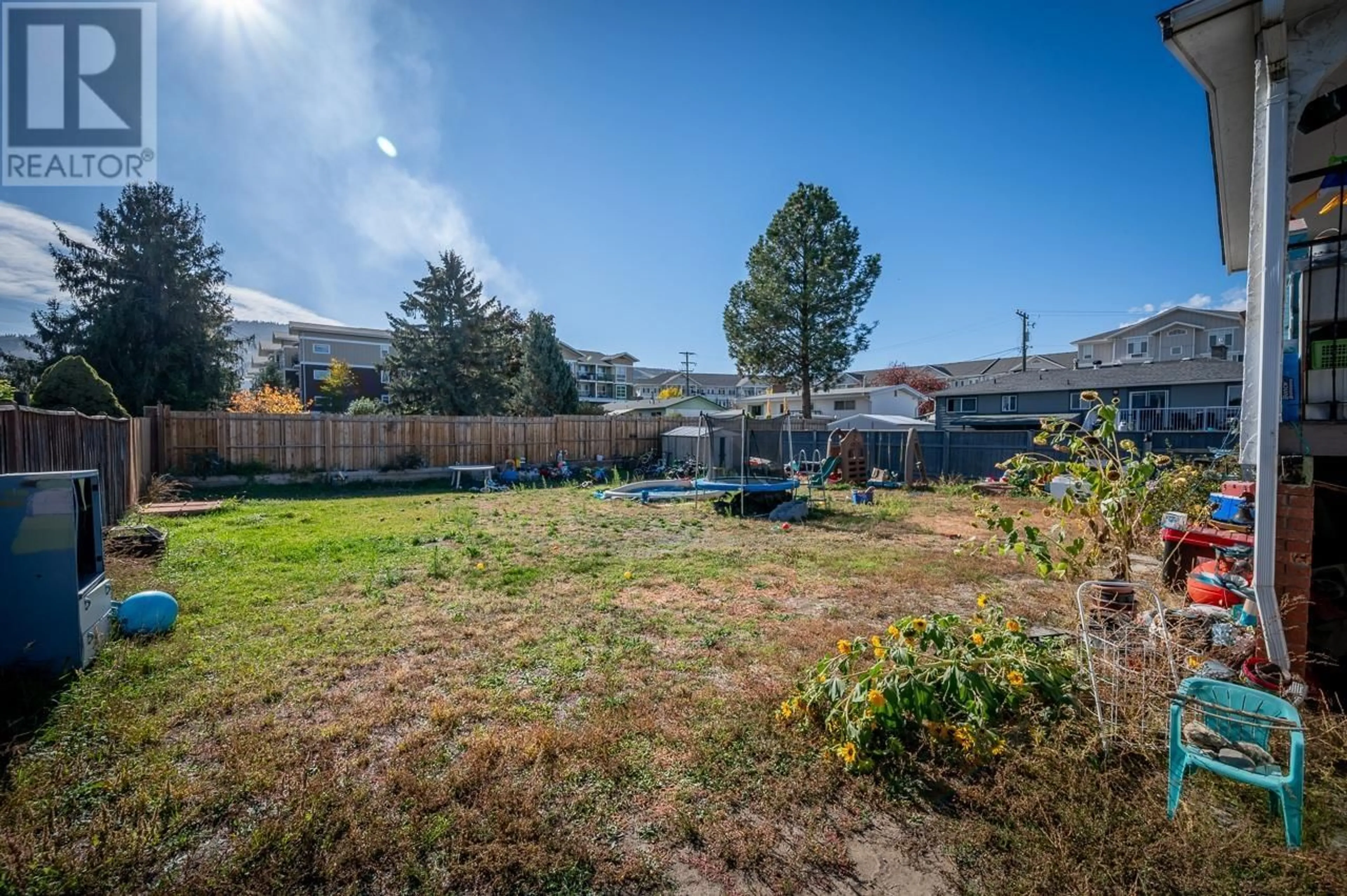 Patio, the fenced backyard for 1885 TRANQUILLE Road, Kamloops British Columbia V2B3M3