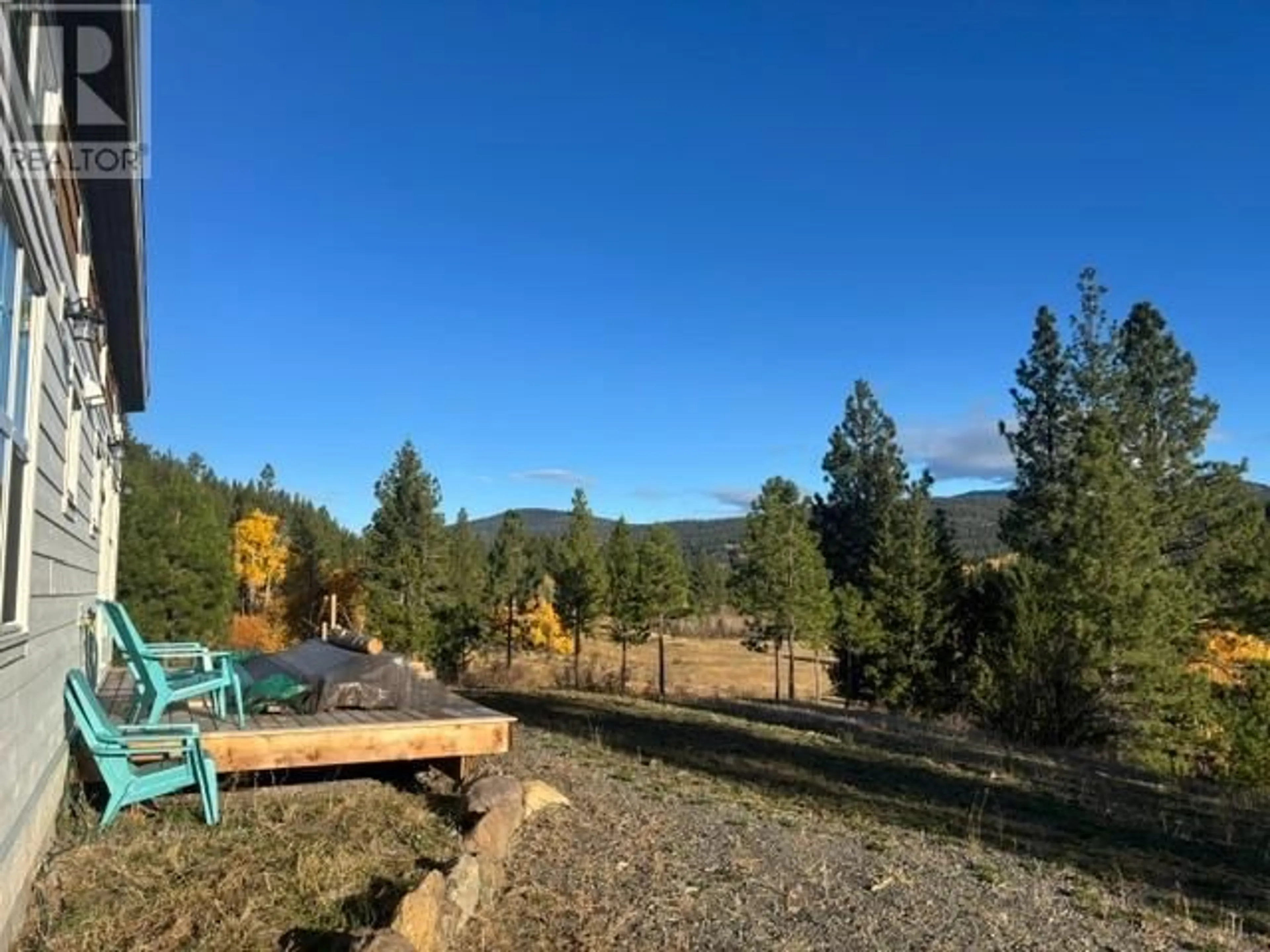 Patio, the fenced backyard for 1438 BOSTON BAR Trail, Merritt British Columbia V1K1B8