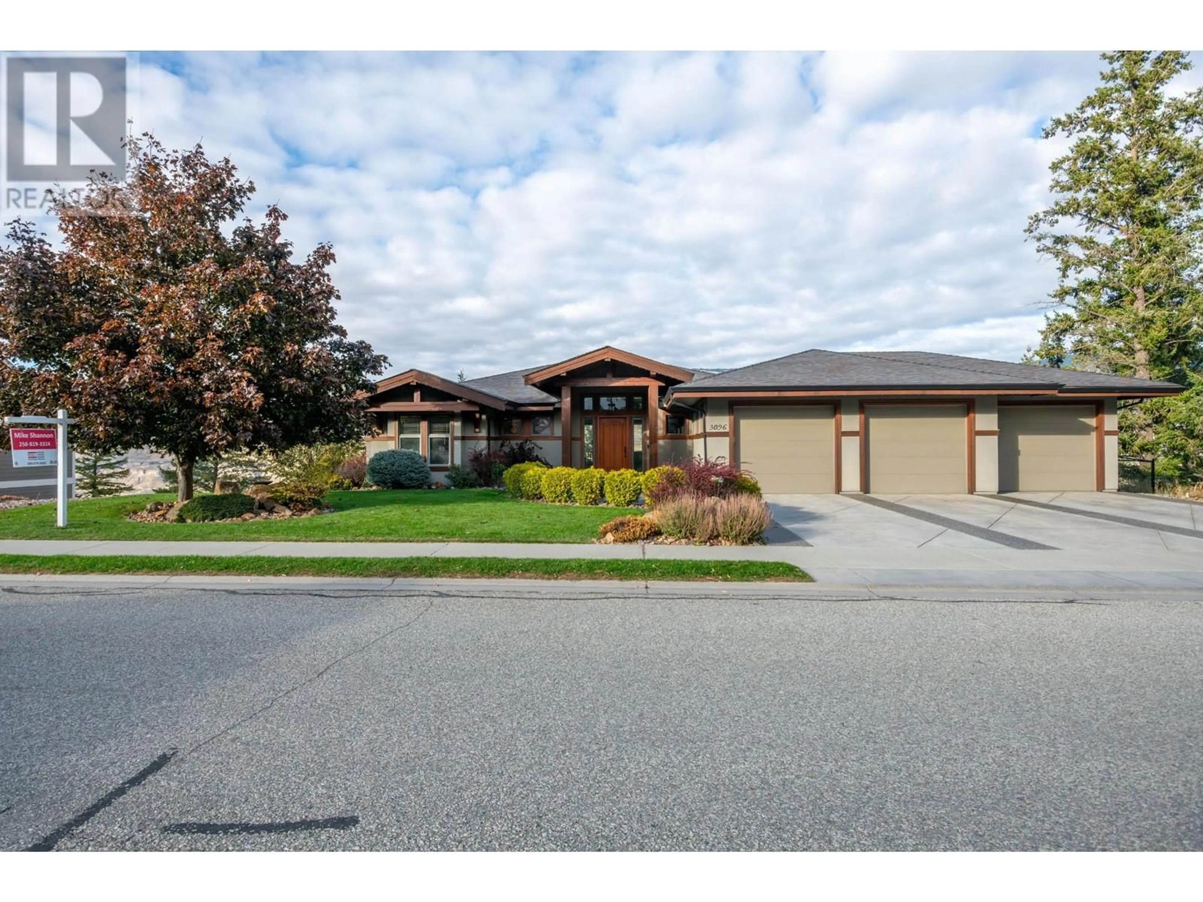 Frontside or backside of a home, the street view for 3096 KICKING HORSE Drive, Kamloops British Columbia V2E2T6