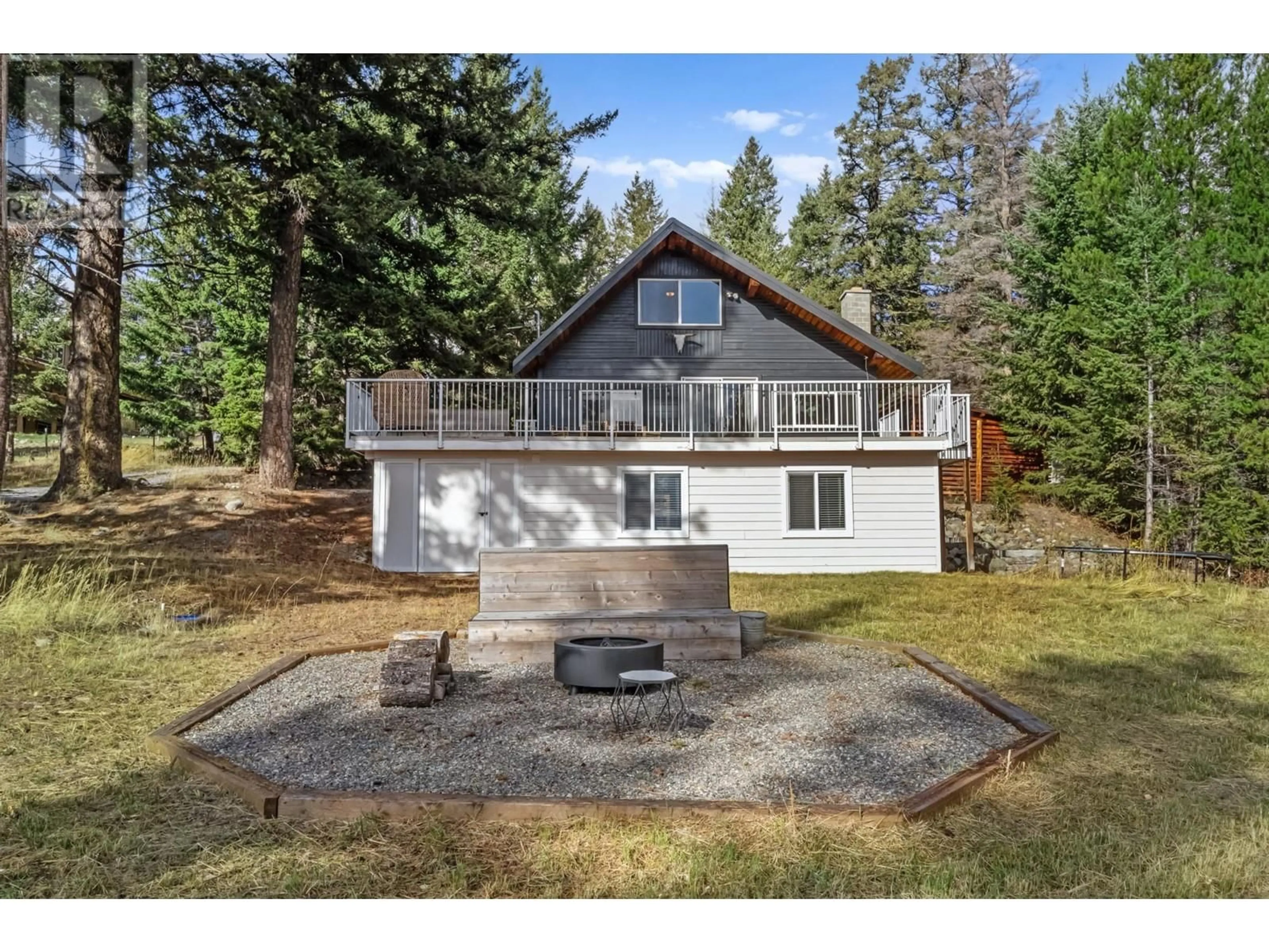 A pic from outside/outdoor area/front of a property/back of a property/a pic from drone, unknown for 5033 LAUDER ROAD, Merritt British Columbia V1K1M8