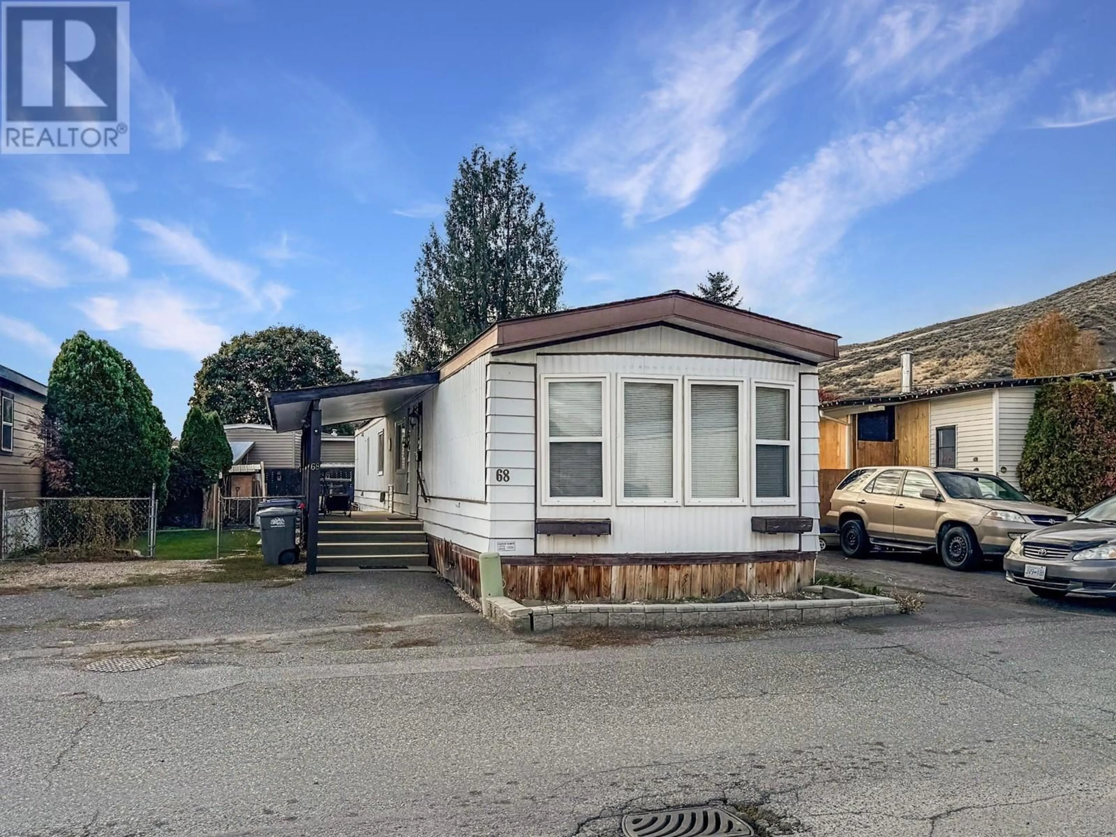 A pic from exterior of the house or condo, the street view for 1655 Ord Road Unit# 68, Kamloops British Columbia V2B7V6