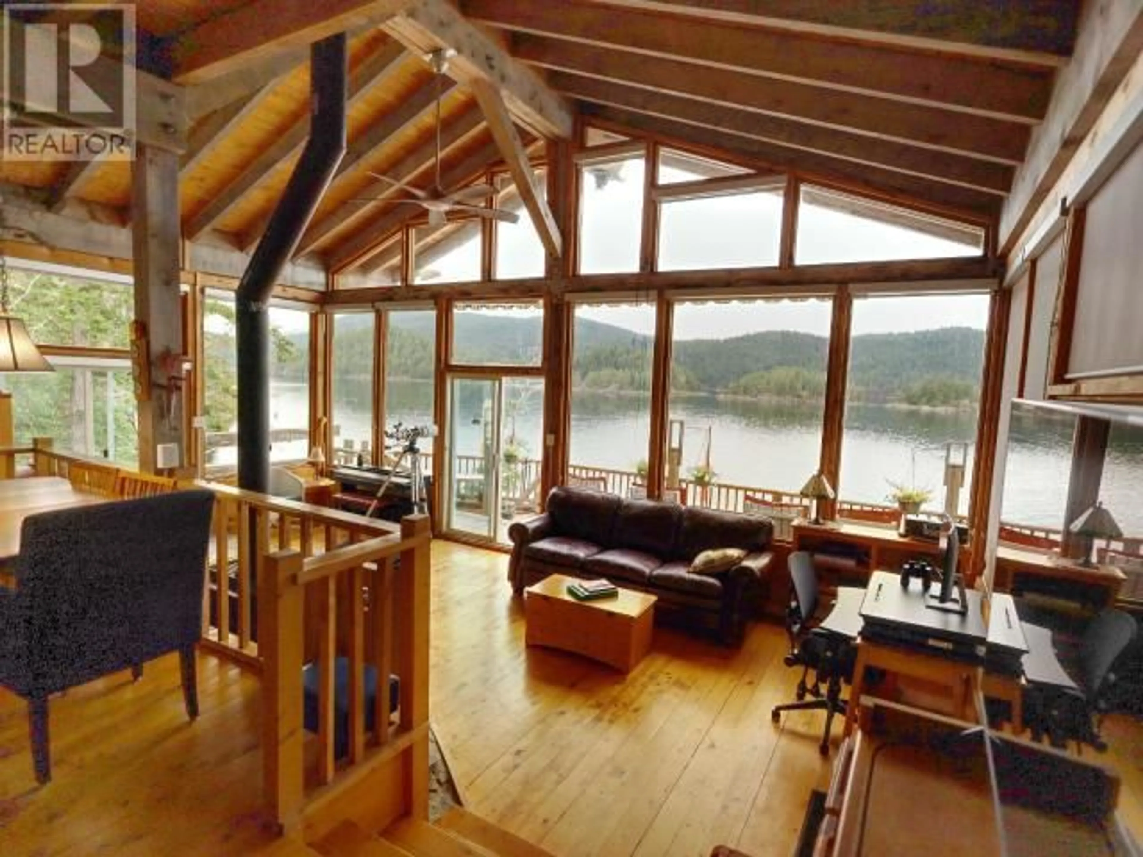 Living room, wood floors for 11800 MALASPINA INLET, Remote Areas British Columbia V8A0G3